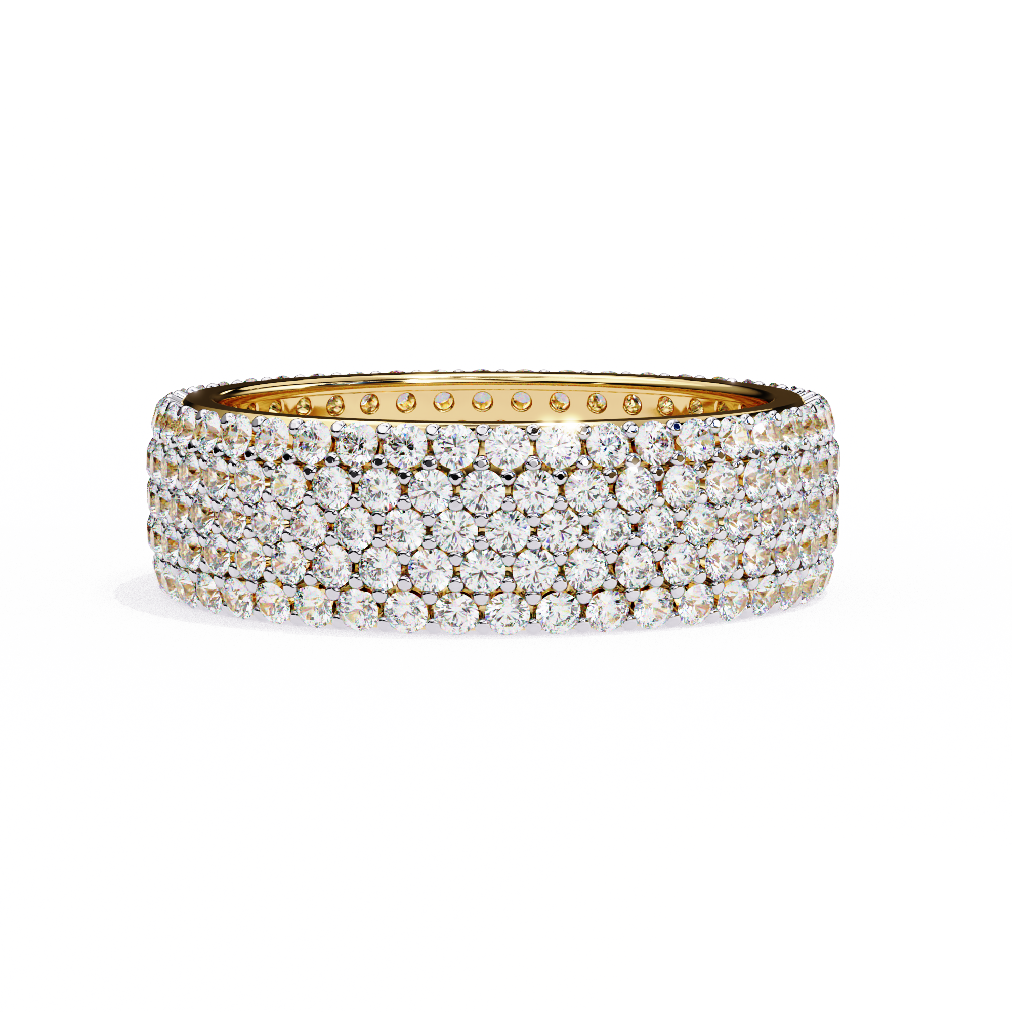 Grand Round Diamond Statement Ring