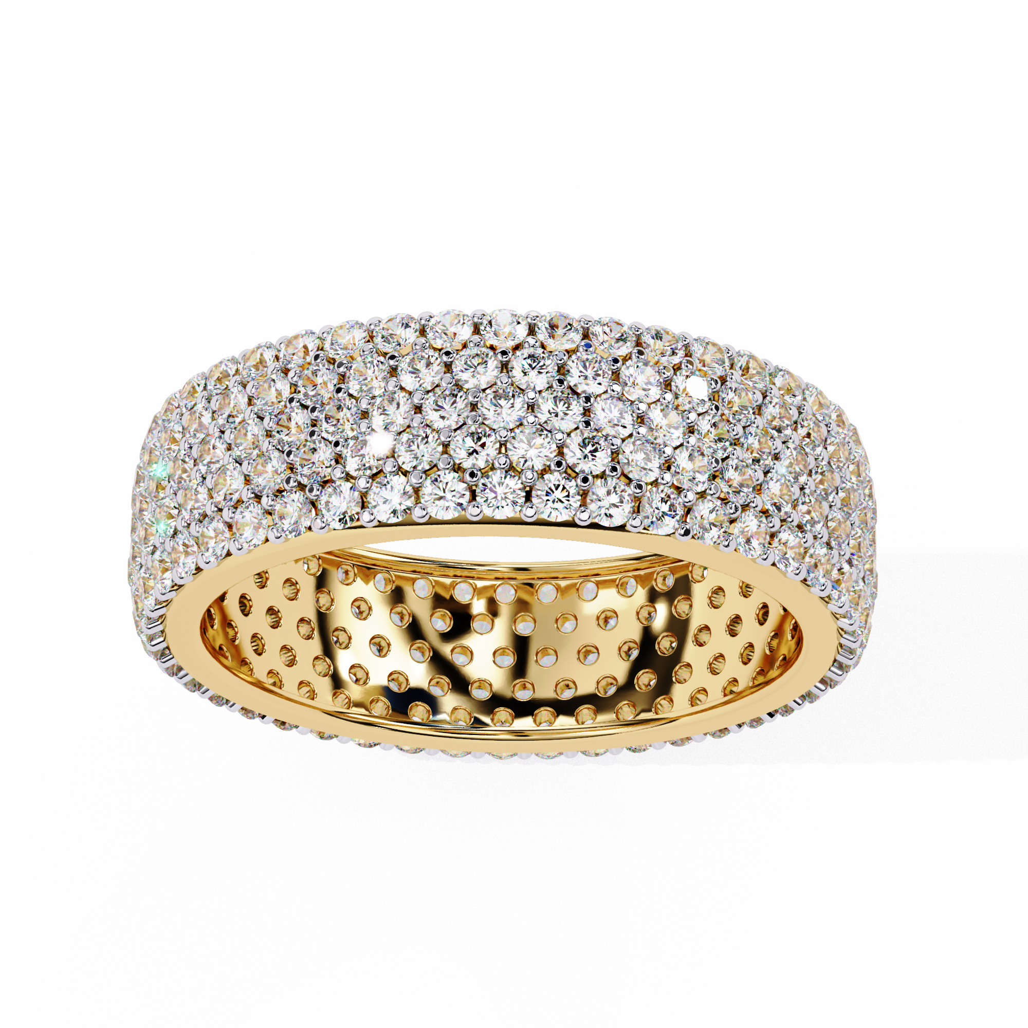 Grand Round Diamond Statement Ring
