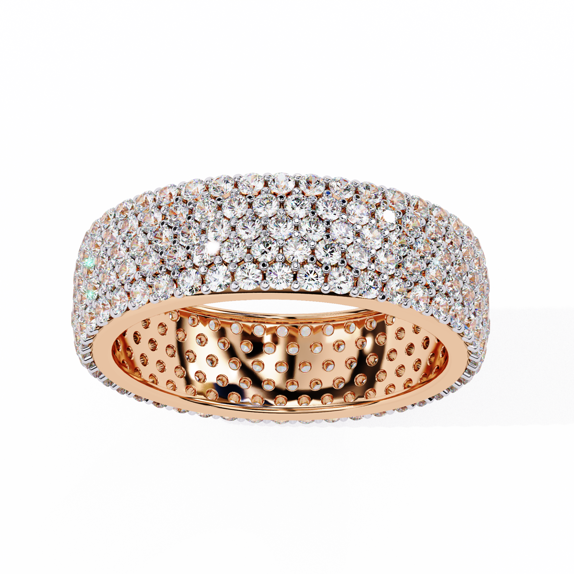 Grand Round Diamond Statement Ring