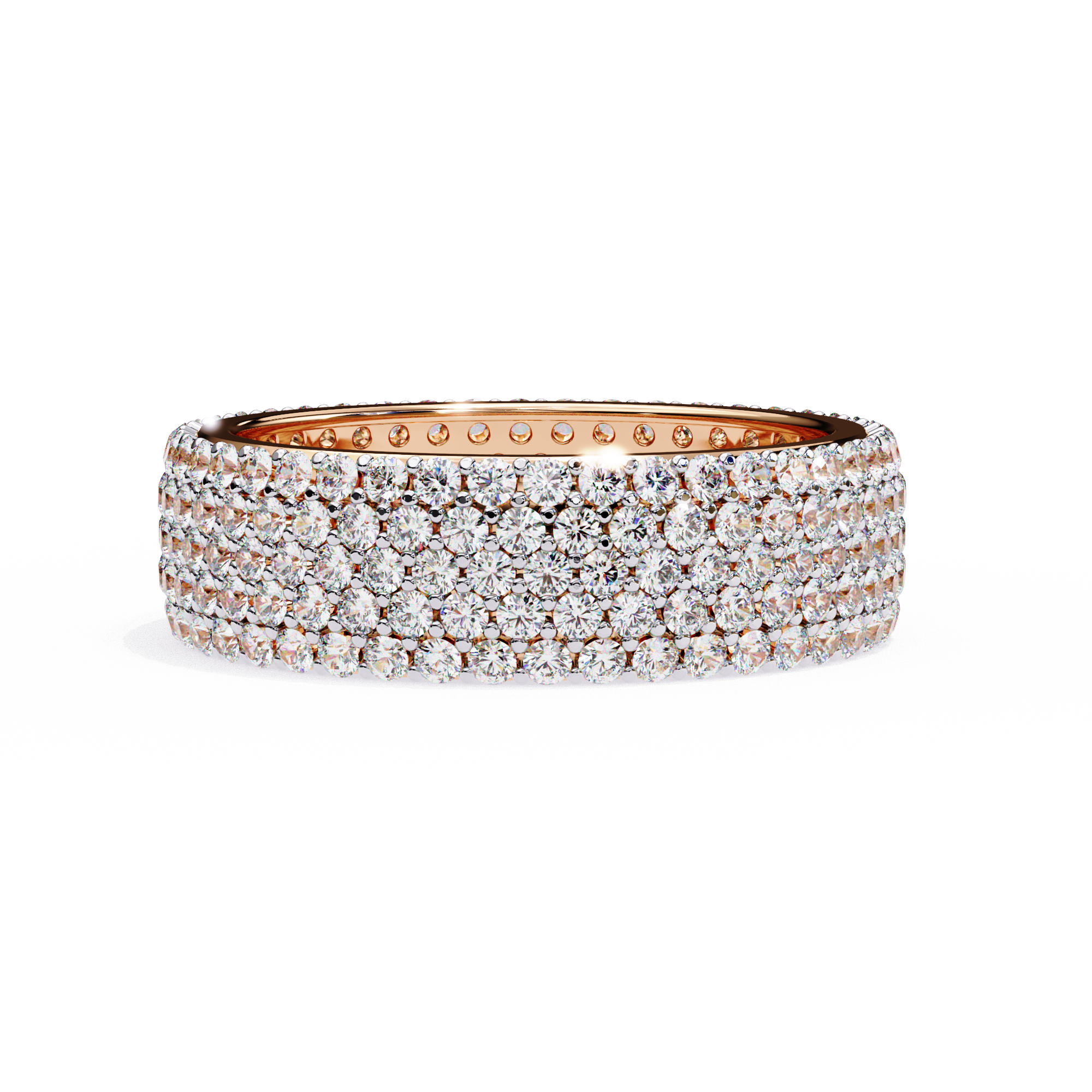 Grand Round Diamond Statement Ring