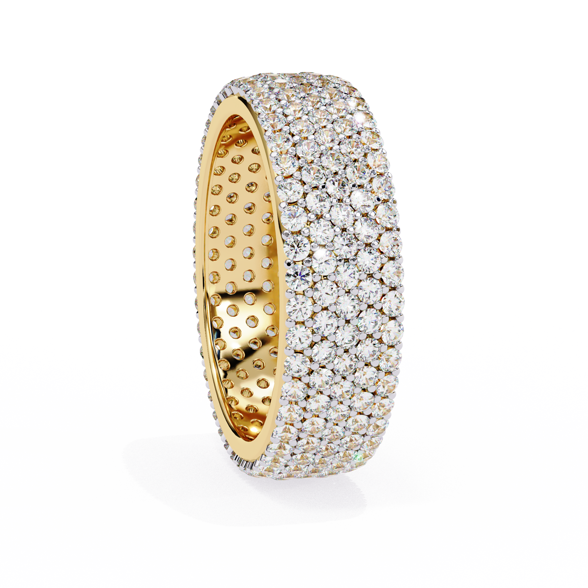 Grand Round Diamond Statement Ring