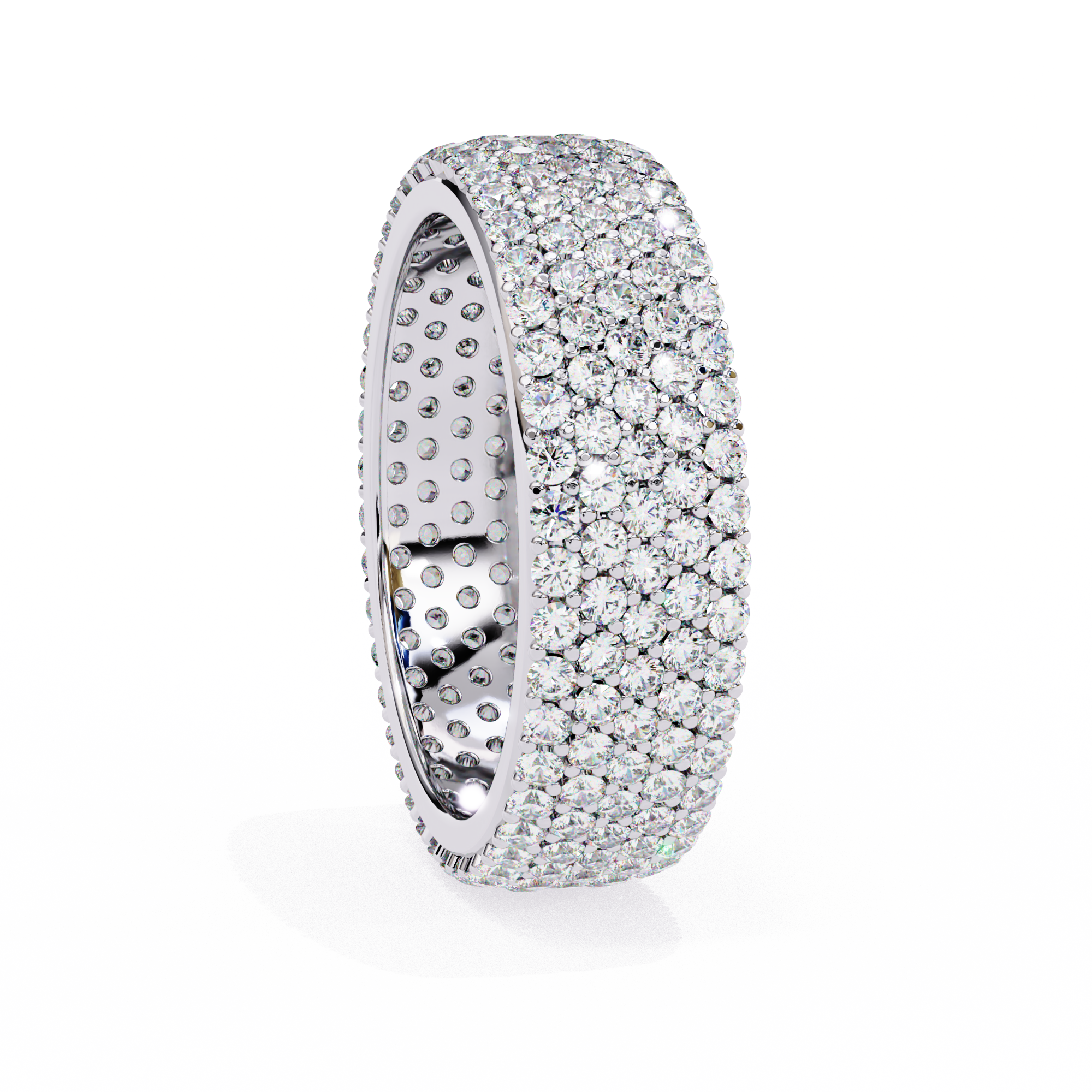 Grand Round Diamond Statement Ring