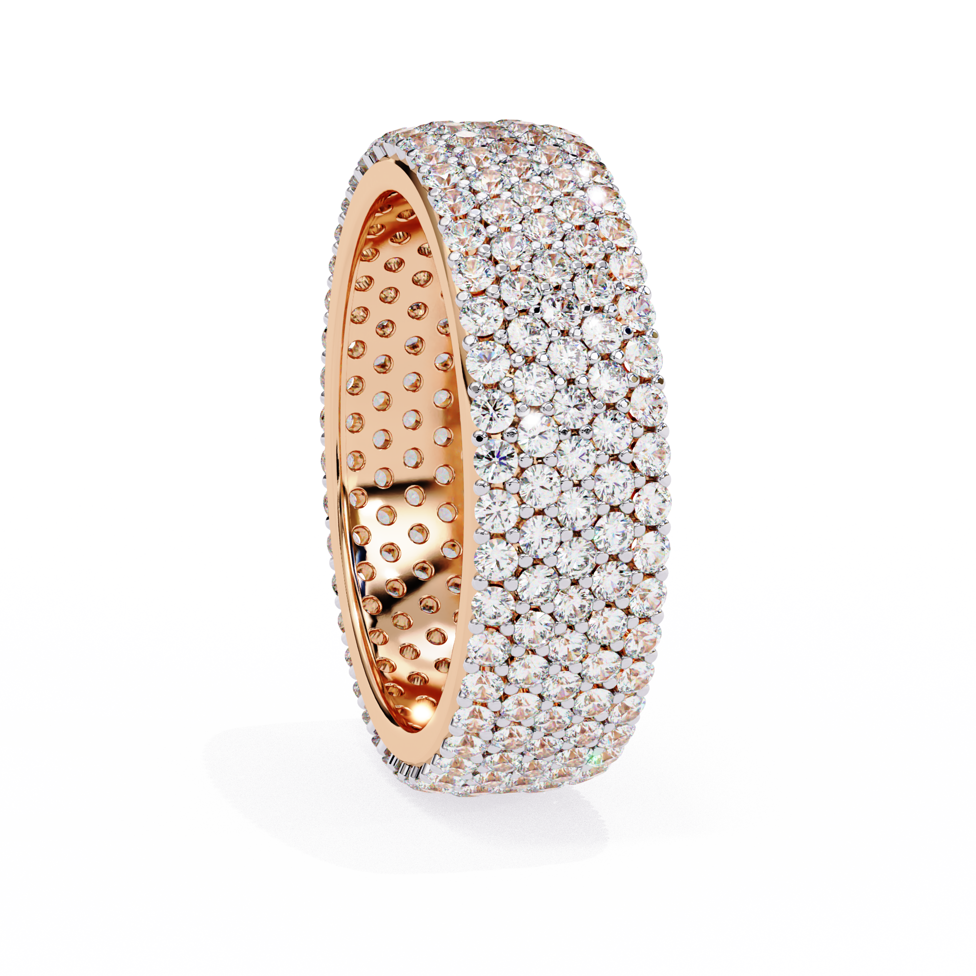 Grand Round Diamond Statement Ring