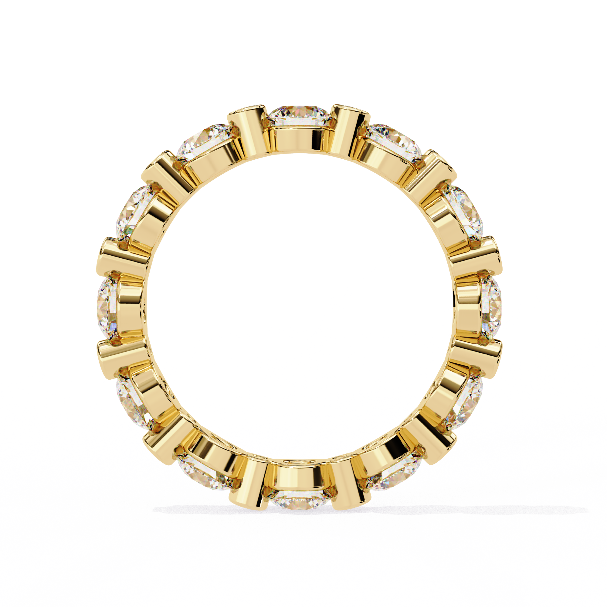 Luxe Round Diamond Eternity Wedding Ring