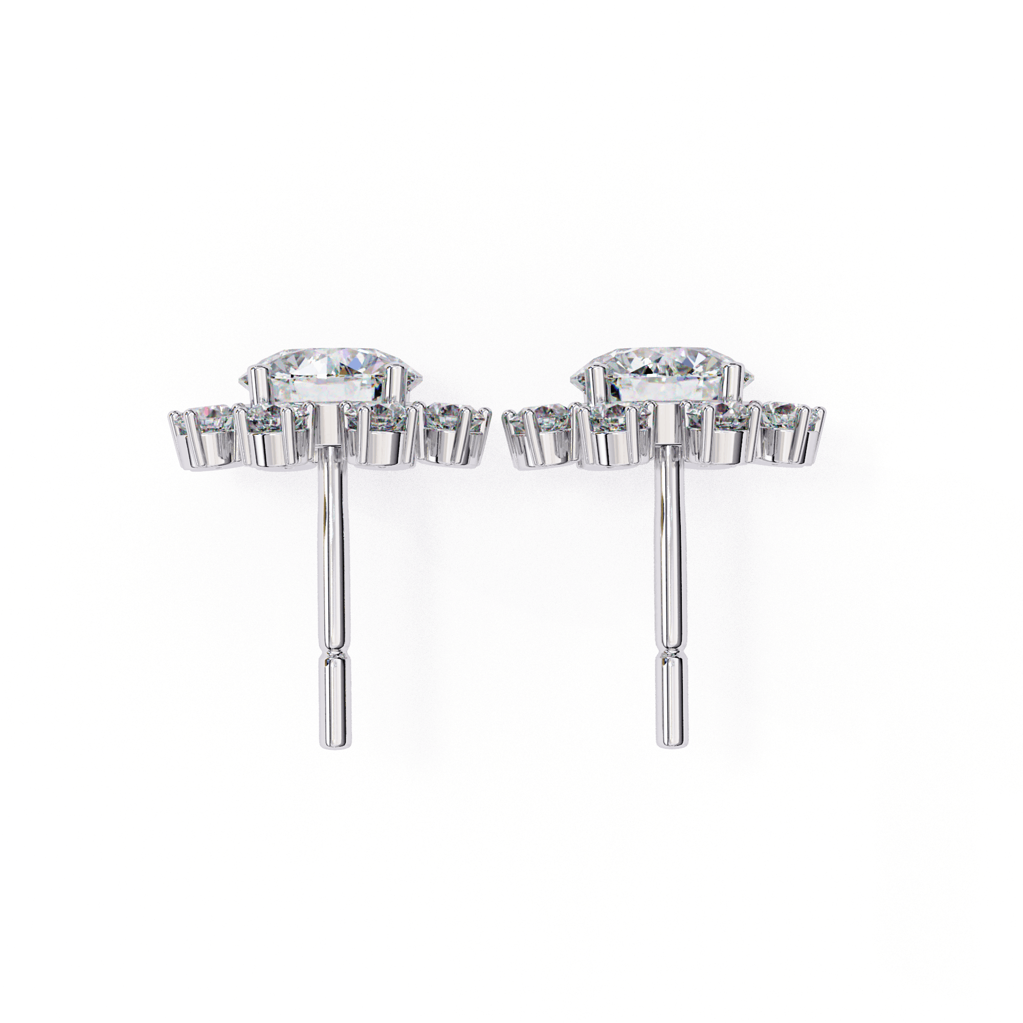 Emilia Round Diamond Earrings