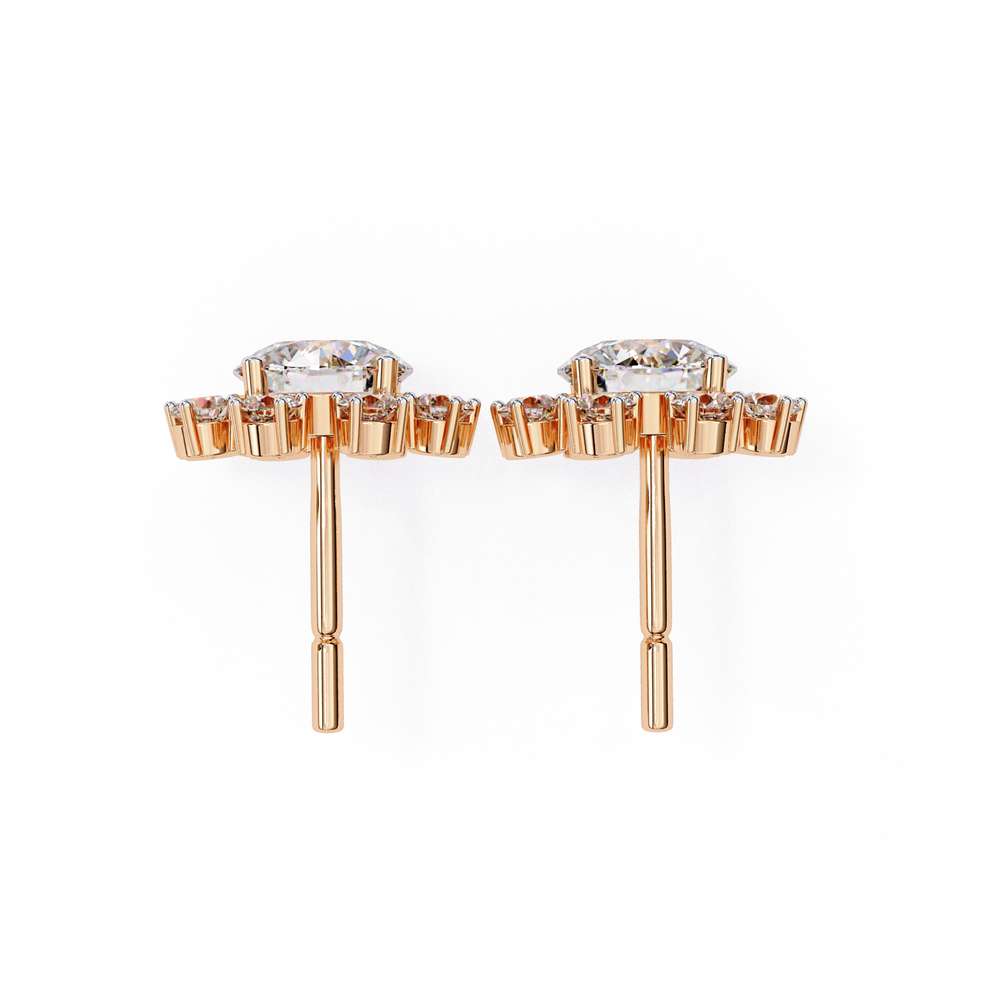 Emilia Round Diamond Earrings