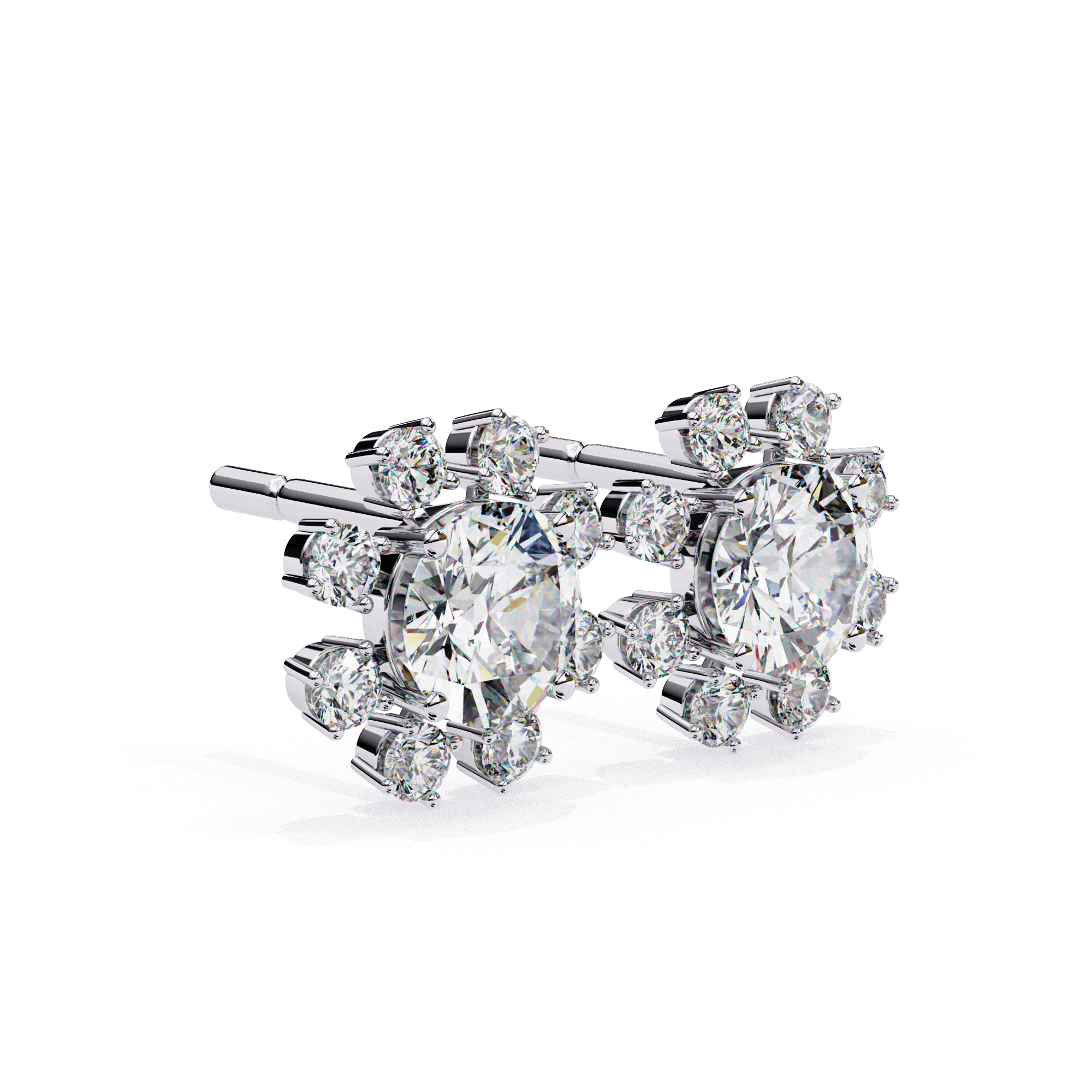 Emilia Round Diamond Earrings