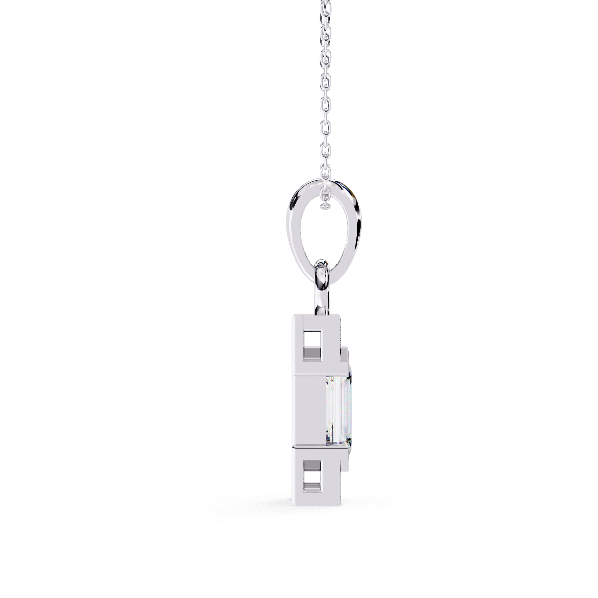 Aurora Emerald Diamond Pendant