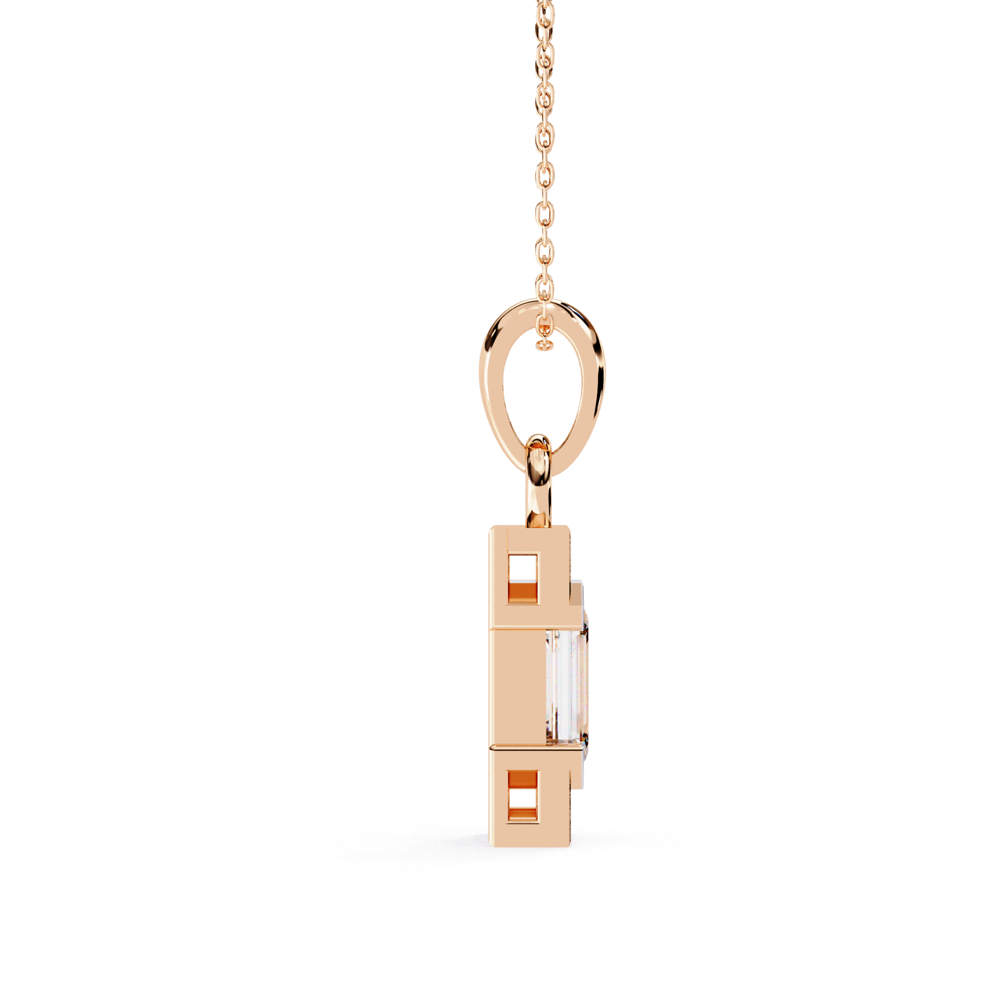 Aurora Emerald Diamond Pendant