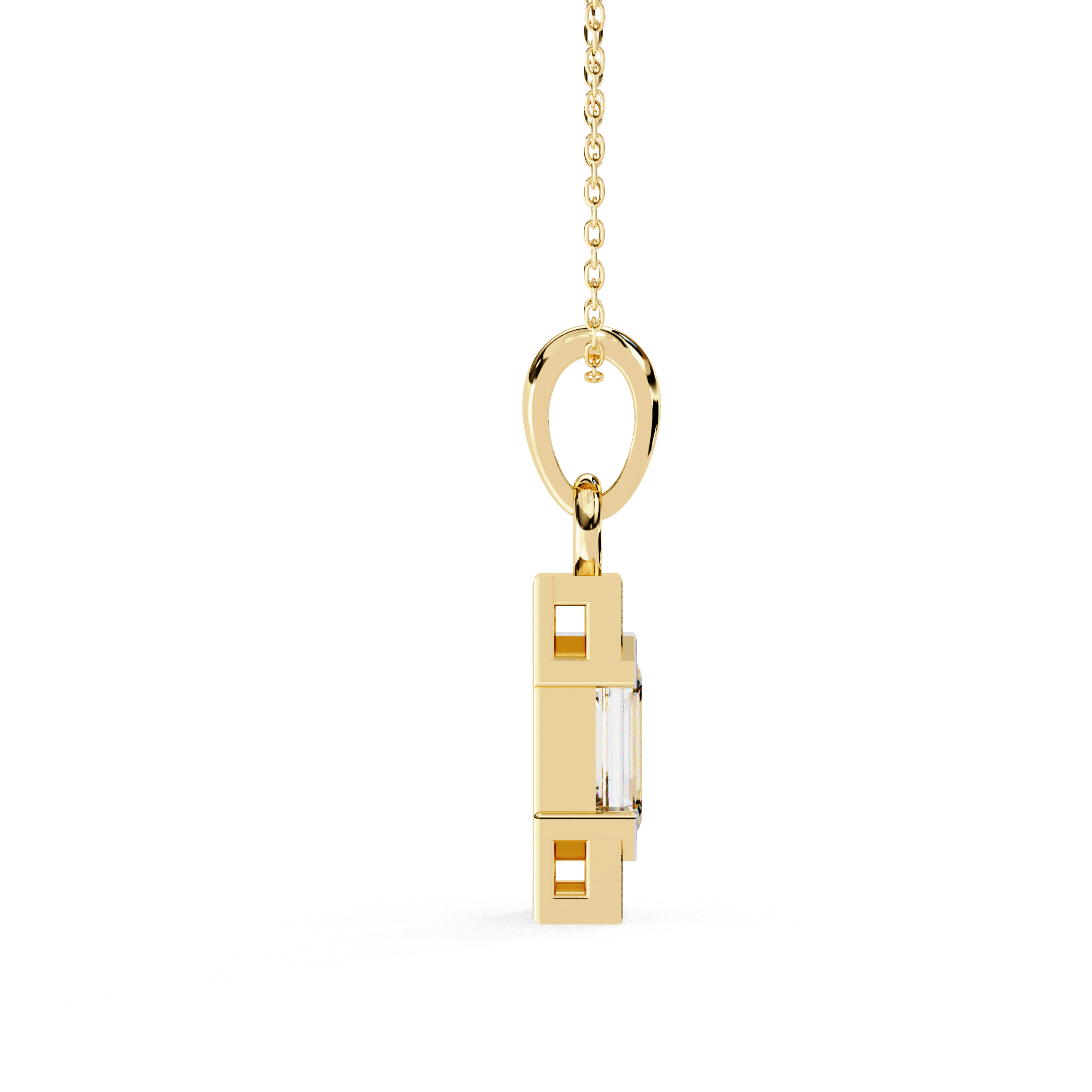 Aurora Emerald Diamond Pendant