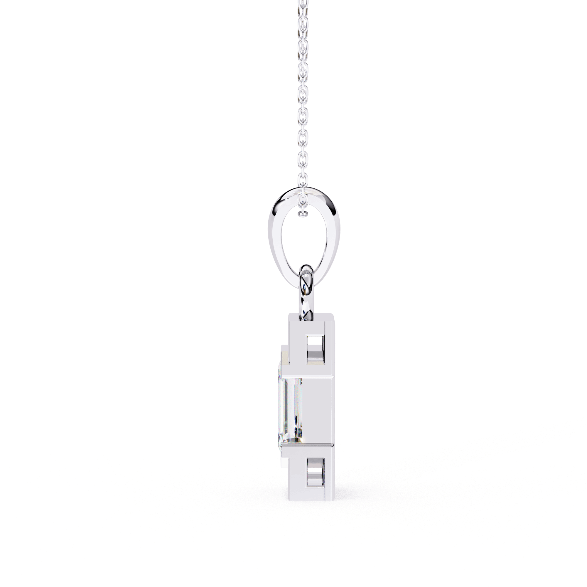 Aurora Emerald Diamond Pendant