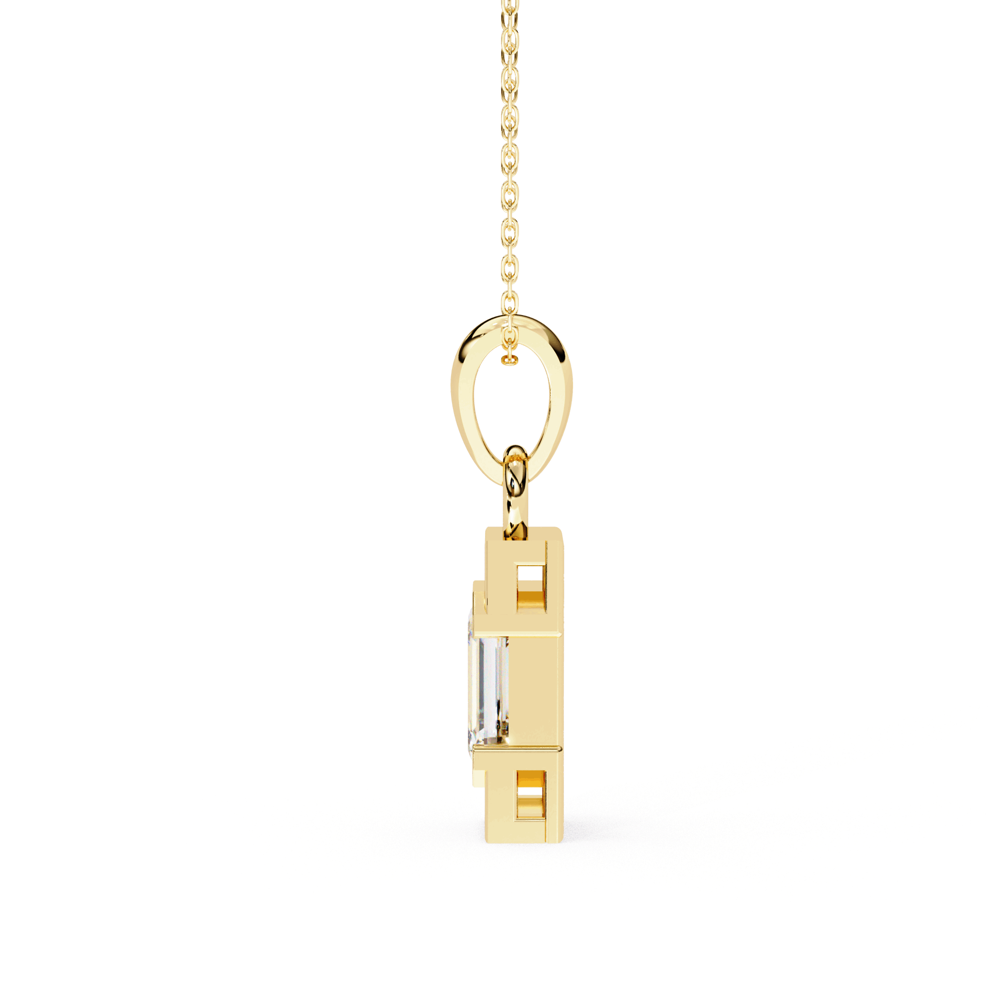 Aurora Emerald Diamond Pendant