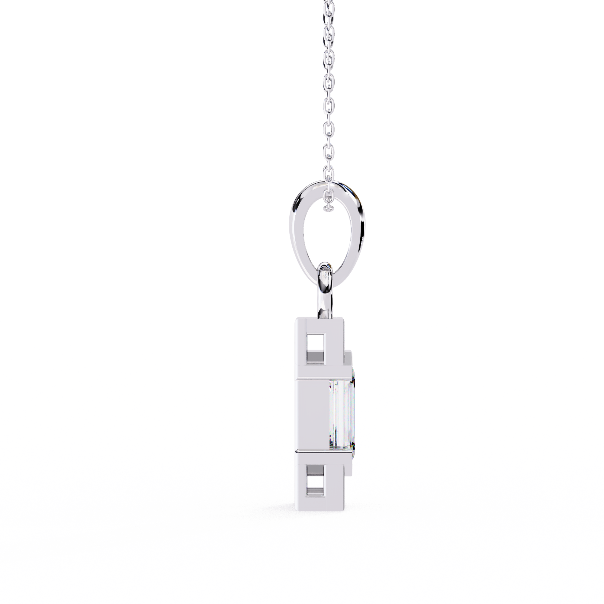 Aurora Emerald Diamond Pendant