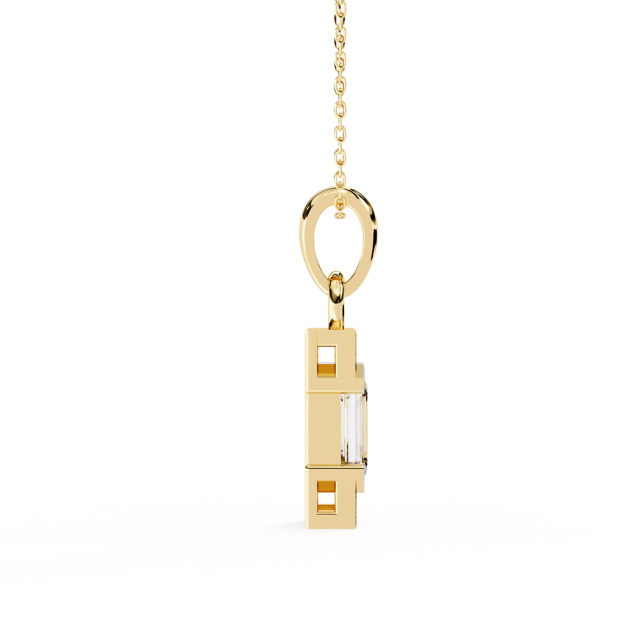 Aurora Emerald Diamond Pendant