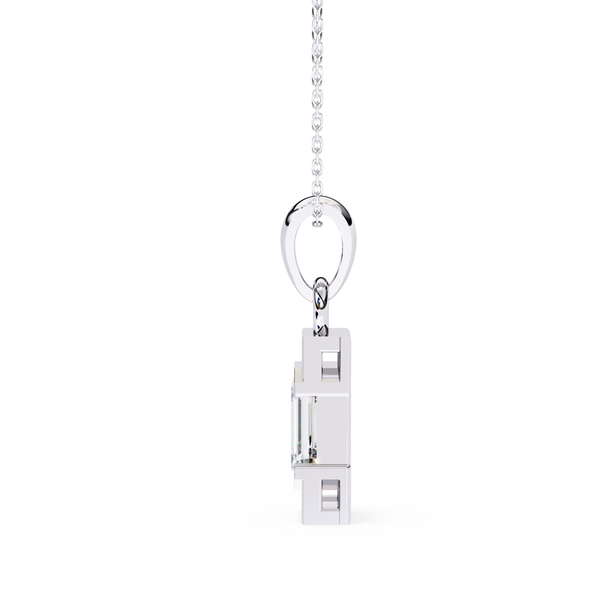 Aurora Emerald Diamond Pendant