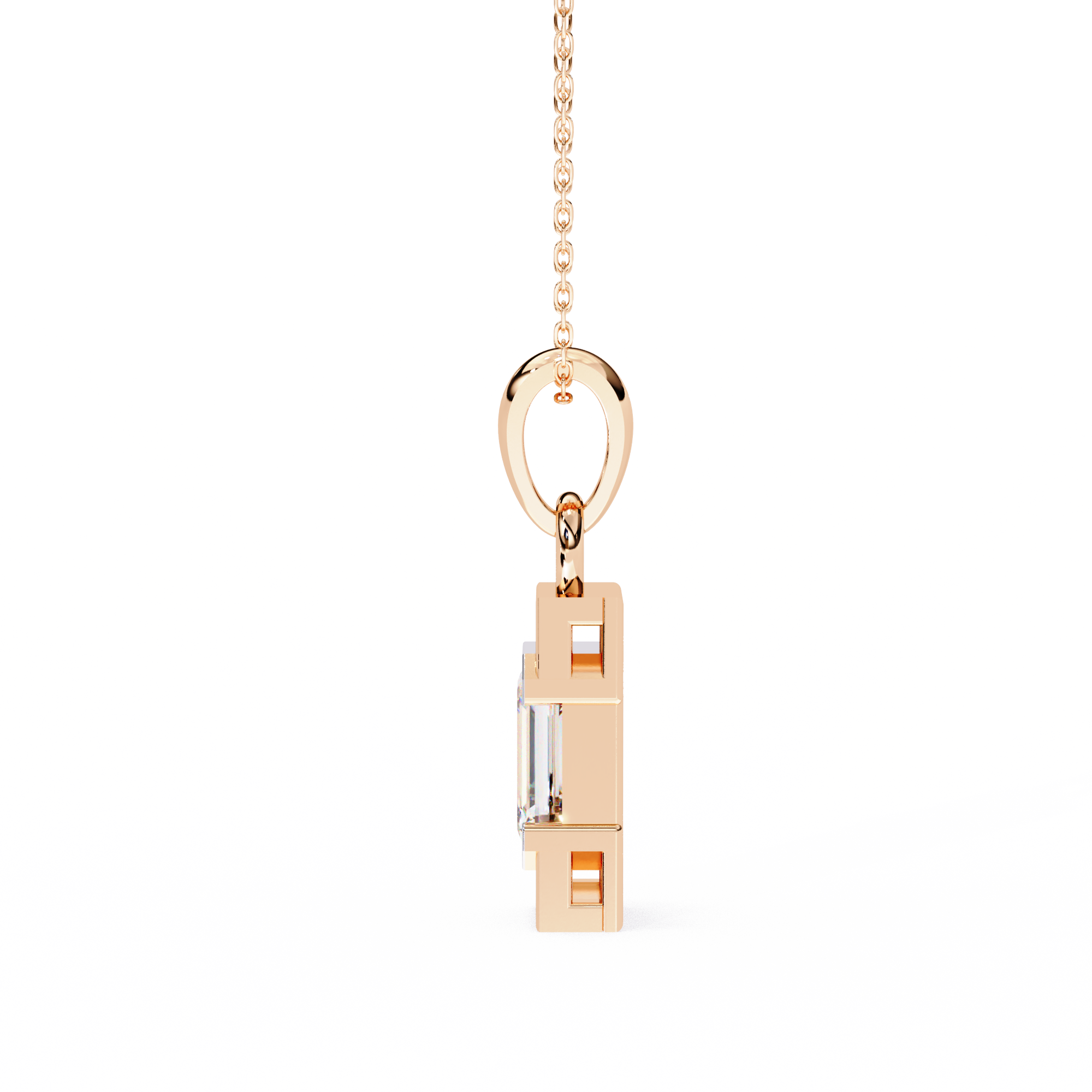 Aurora Emerald Diamond Pendant
