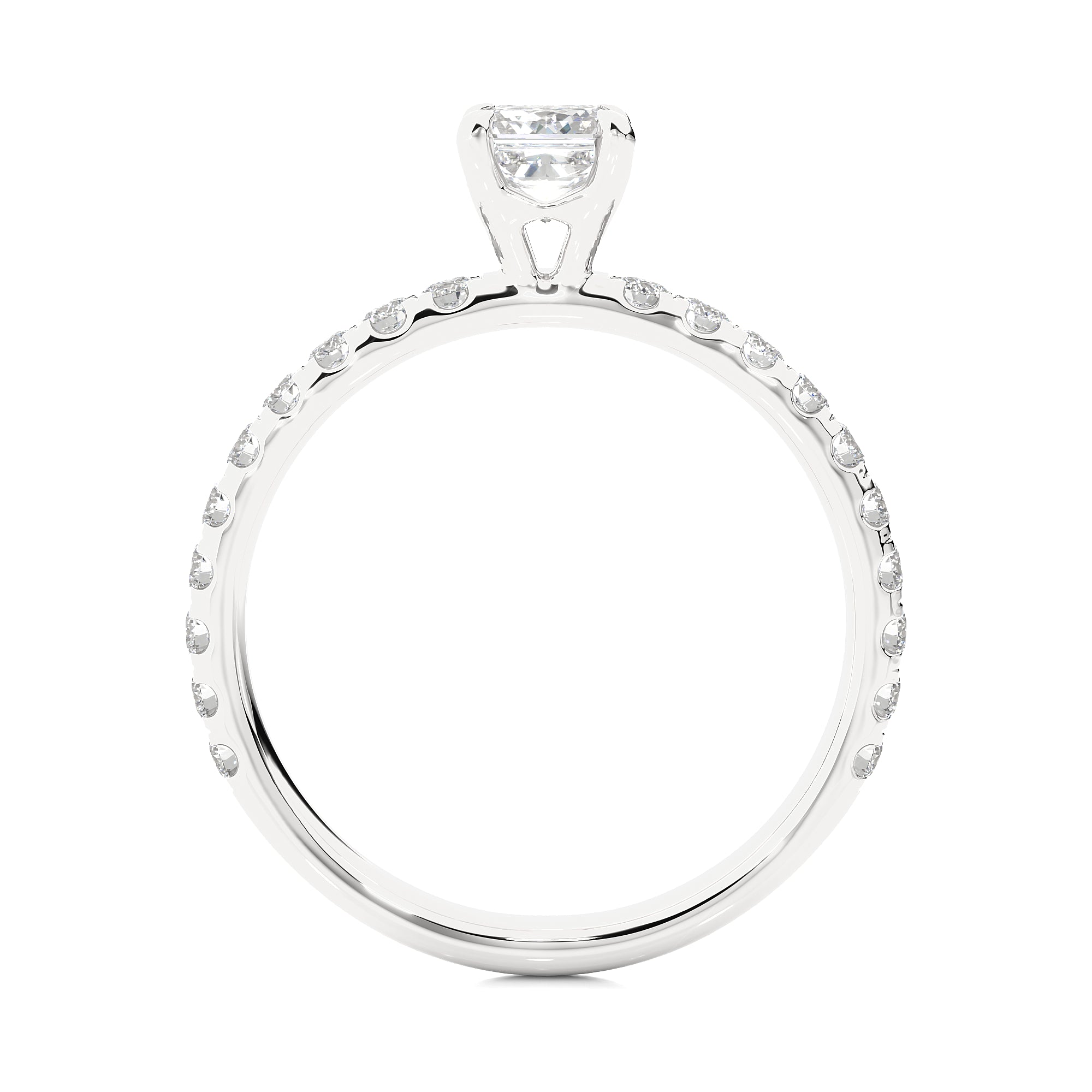 "1.01Ct Solitaire Ring With Round Diamond in White Gold - Blu Diamonds"