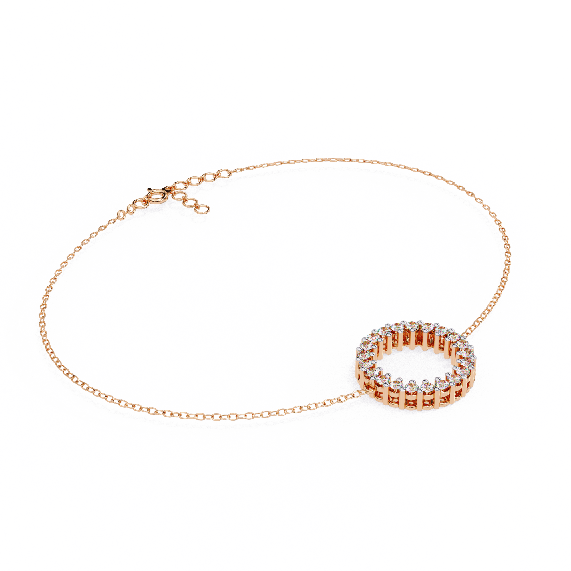 Eternal Bond Round Diamond Friendship Bracelet