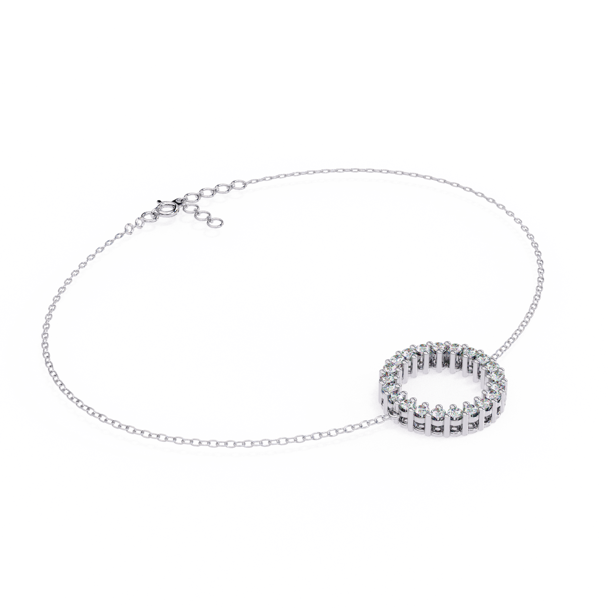Eternal Bond Round Diamond Friendship Bracelet