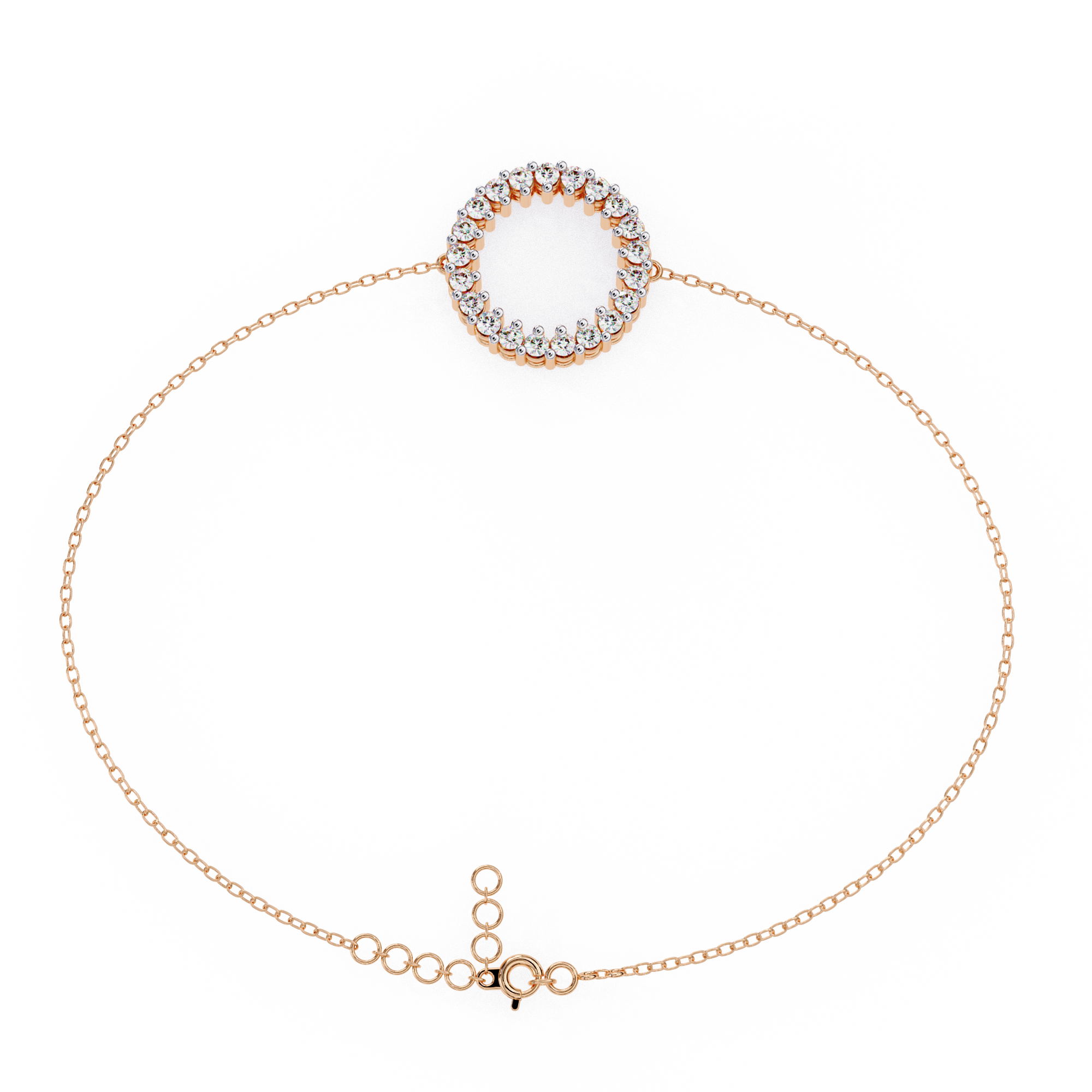 Eternal Bond Round Diamond Friendship Bracelet