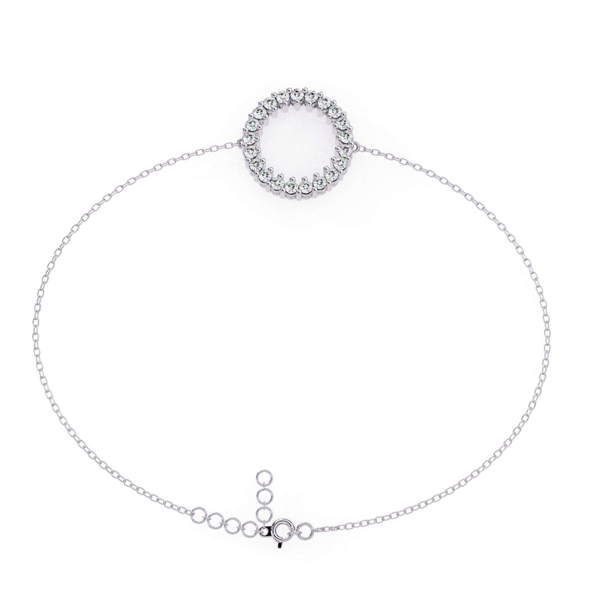 Eternal Bond Round Diamond Friendship Bracelet