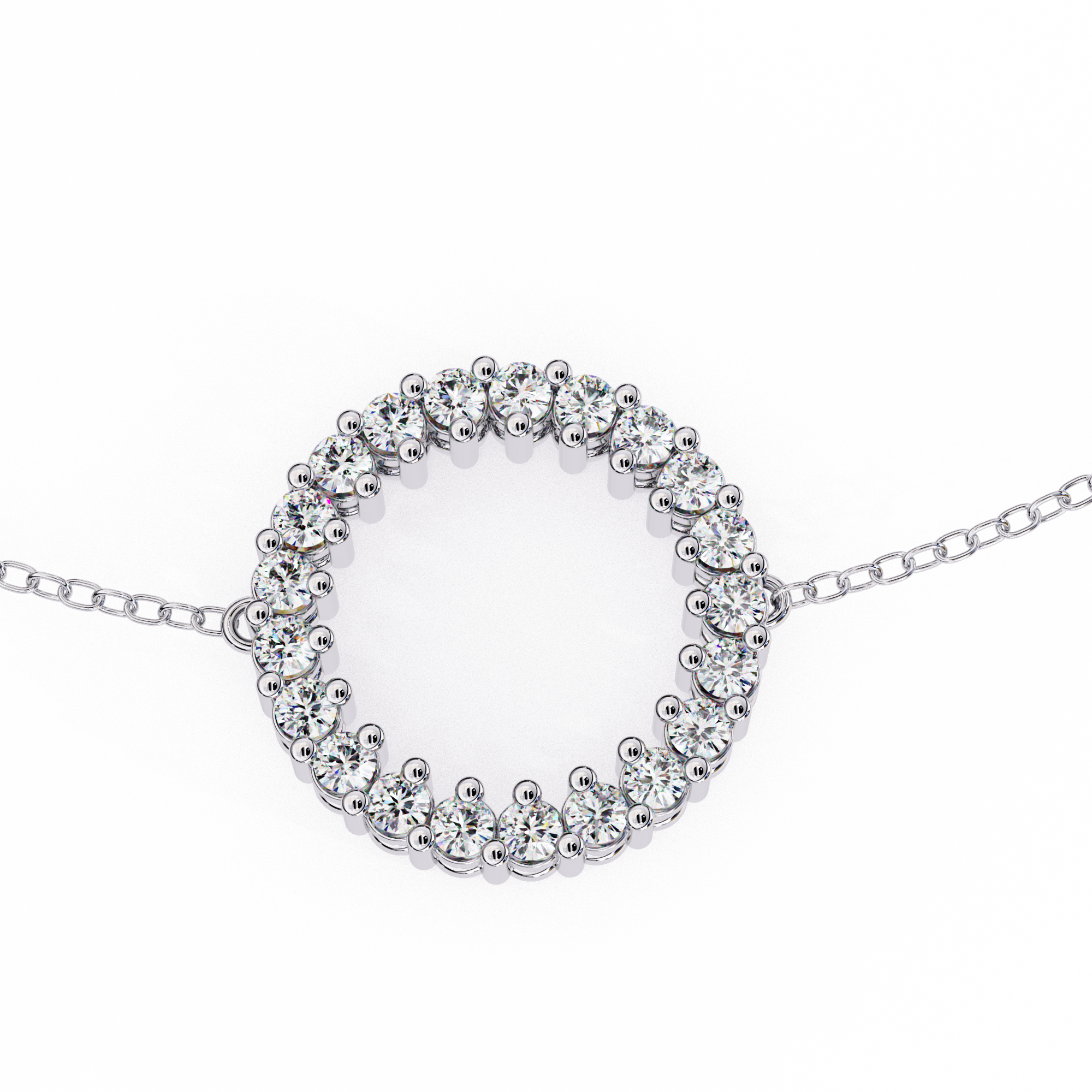 Eternal Bond Round Diamond Friendship Bracelet
