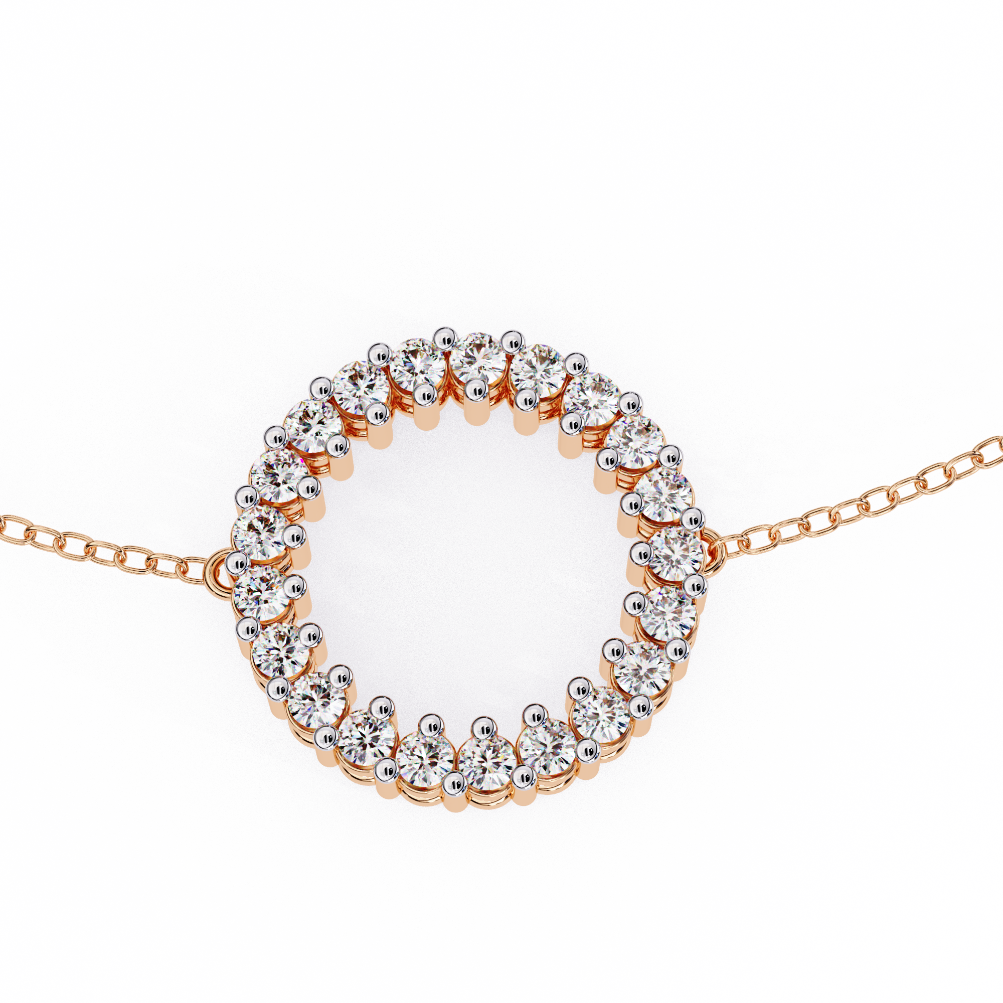 Eternal Bond Round Diamond Friendship Bracelet