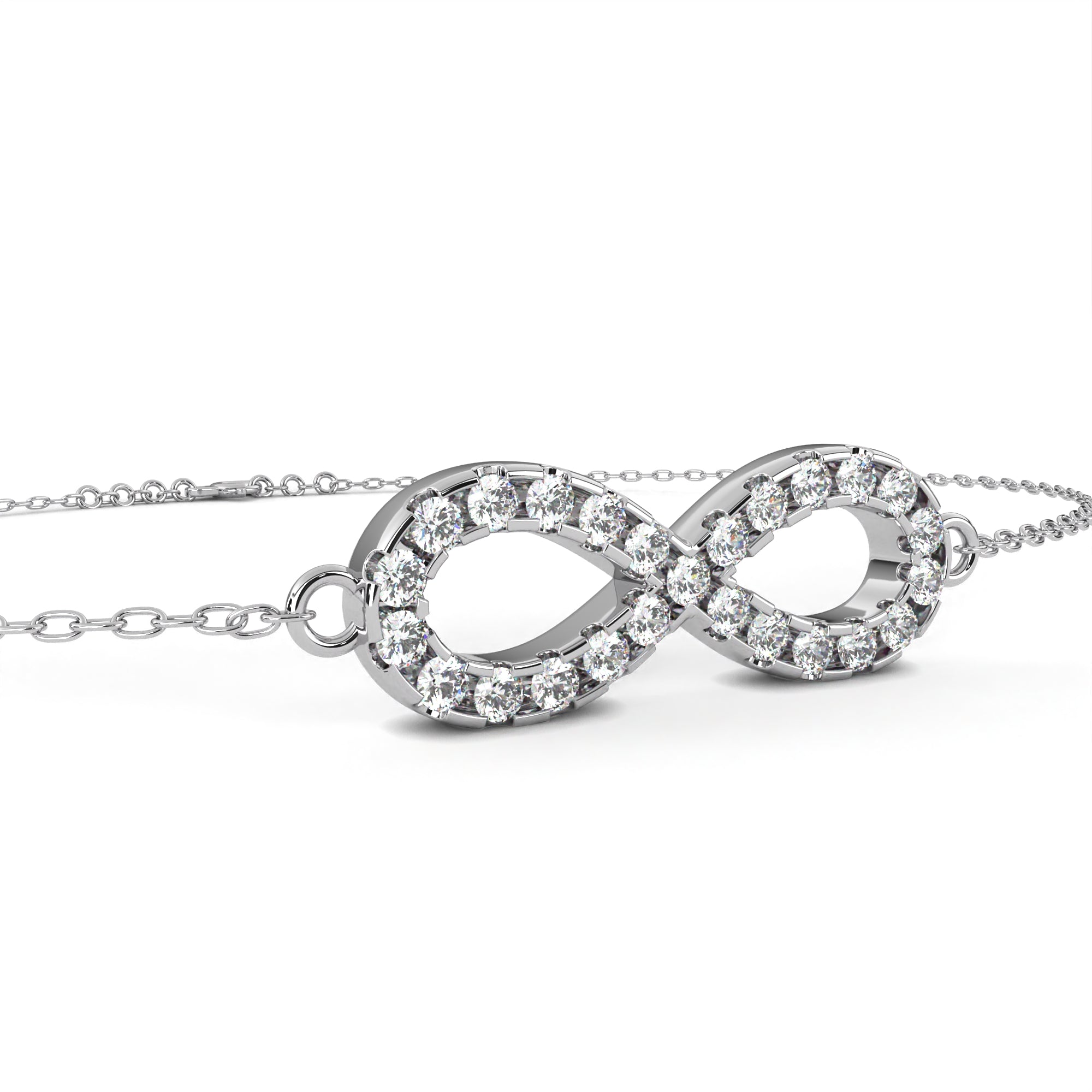 Cherished Moments Round Diamond Friendship Bracelet