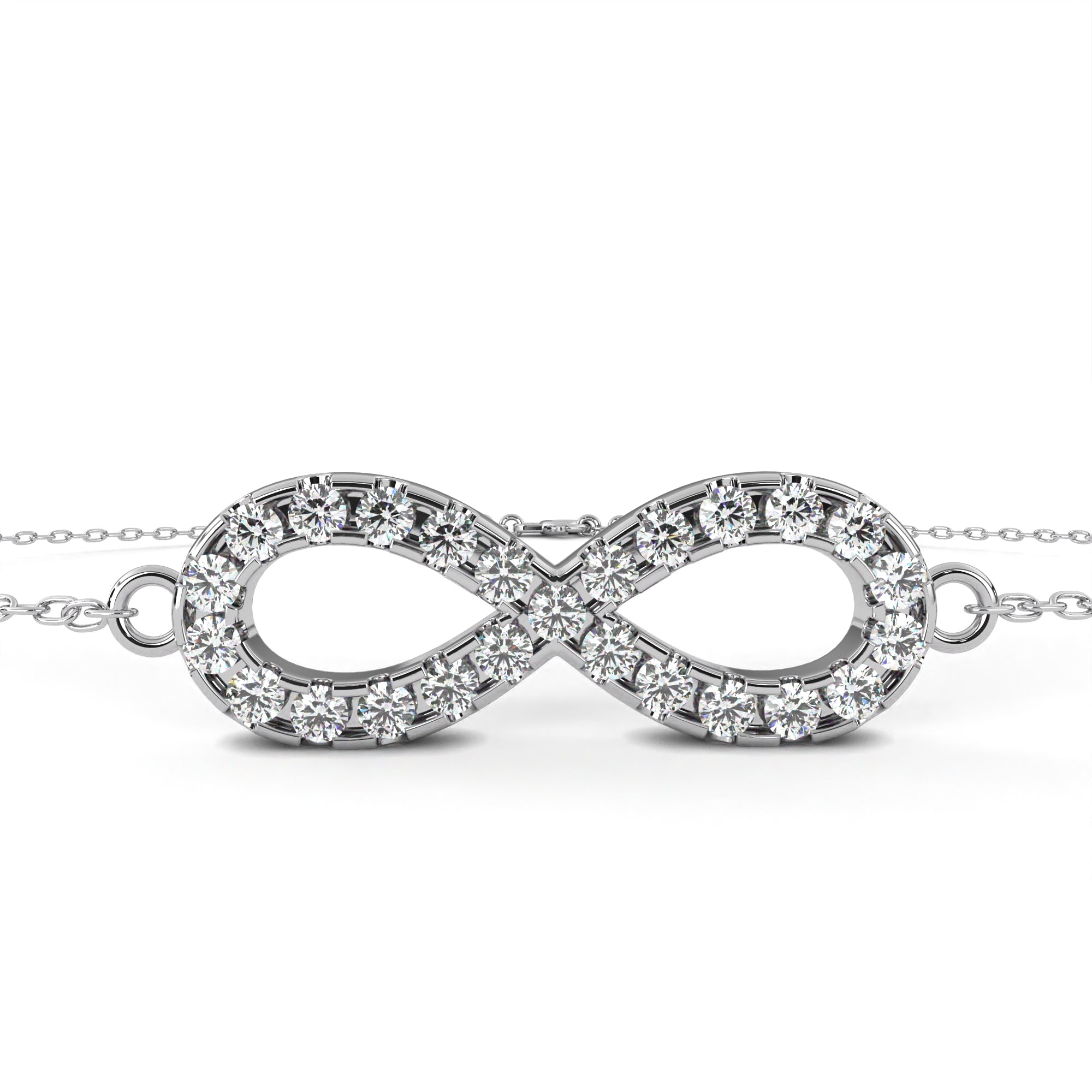 Cherished Moments Round Diamond Friendship Bracelet