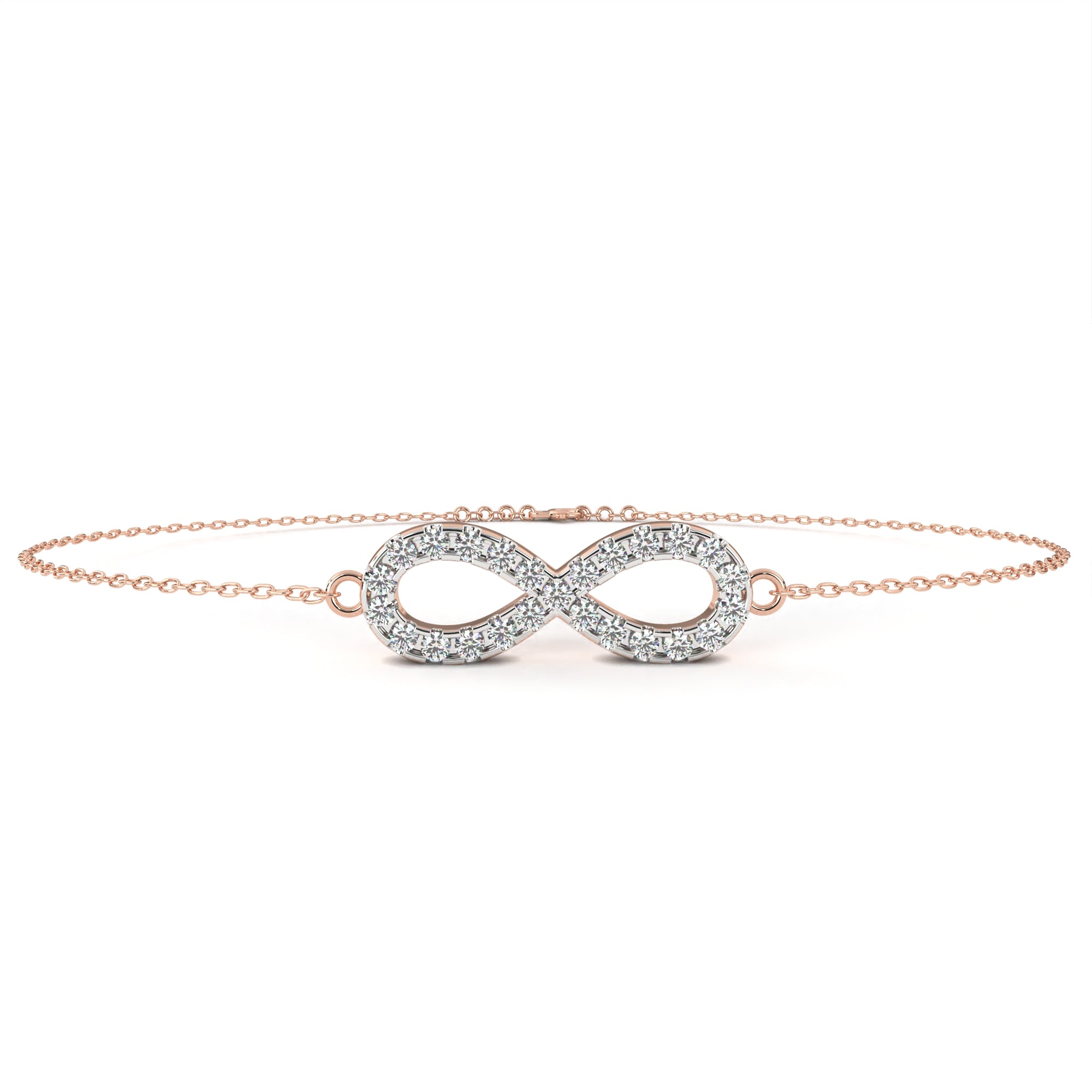 Cherished Moments Round Diamond Friendship Bracelet