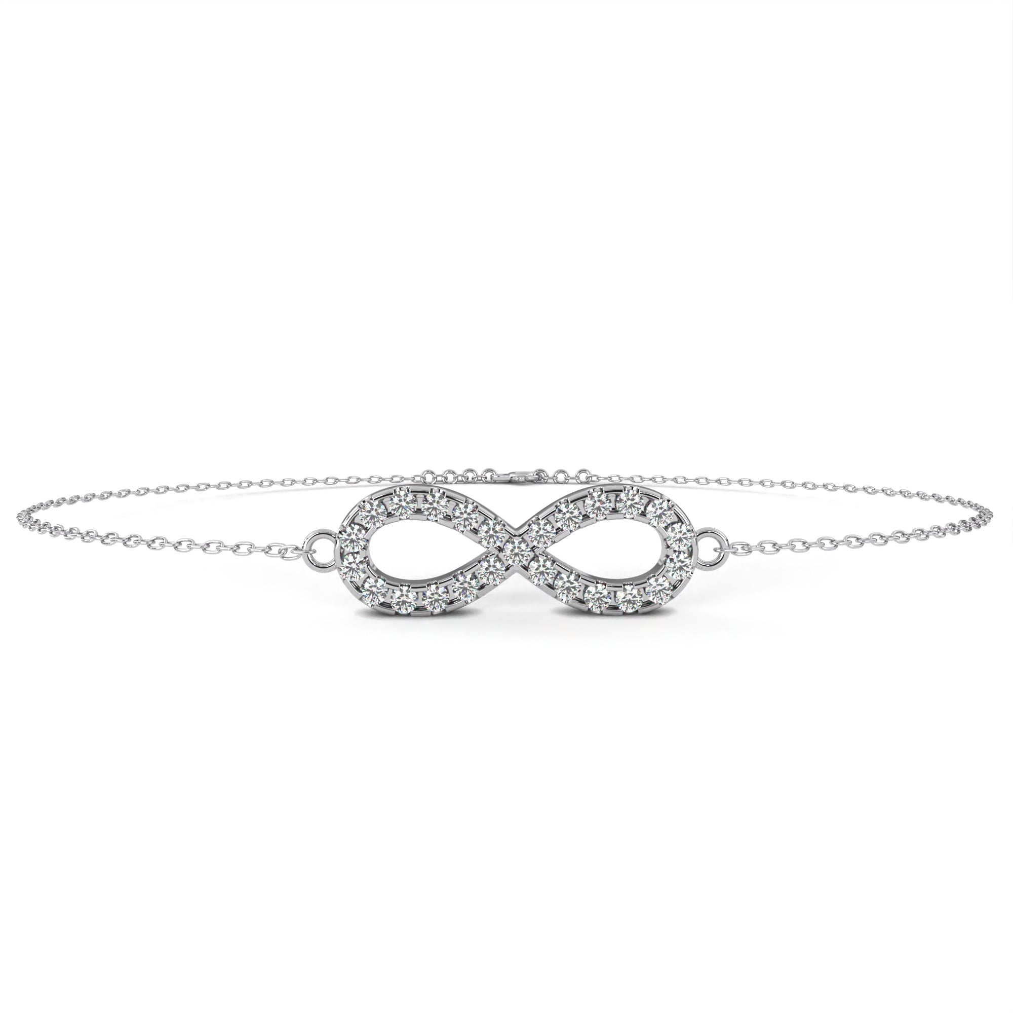 Cherished Moments Round Diamond Friendship Bracelet