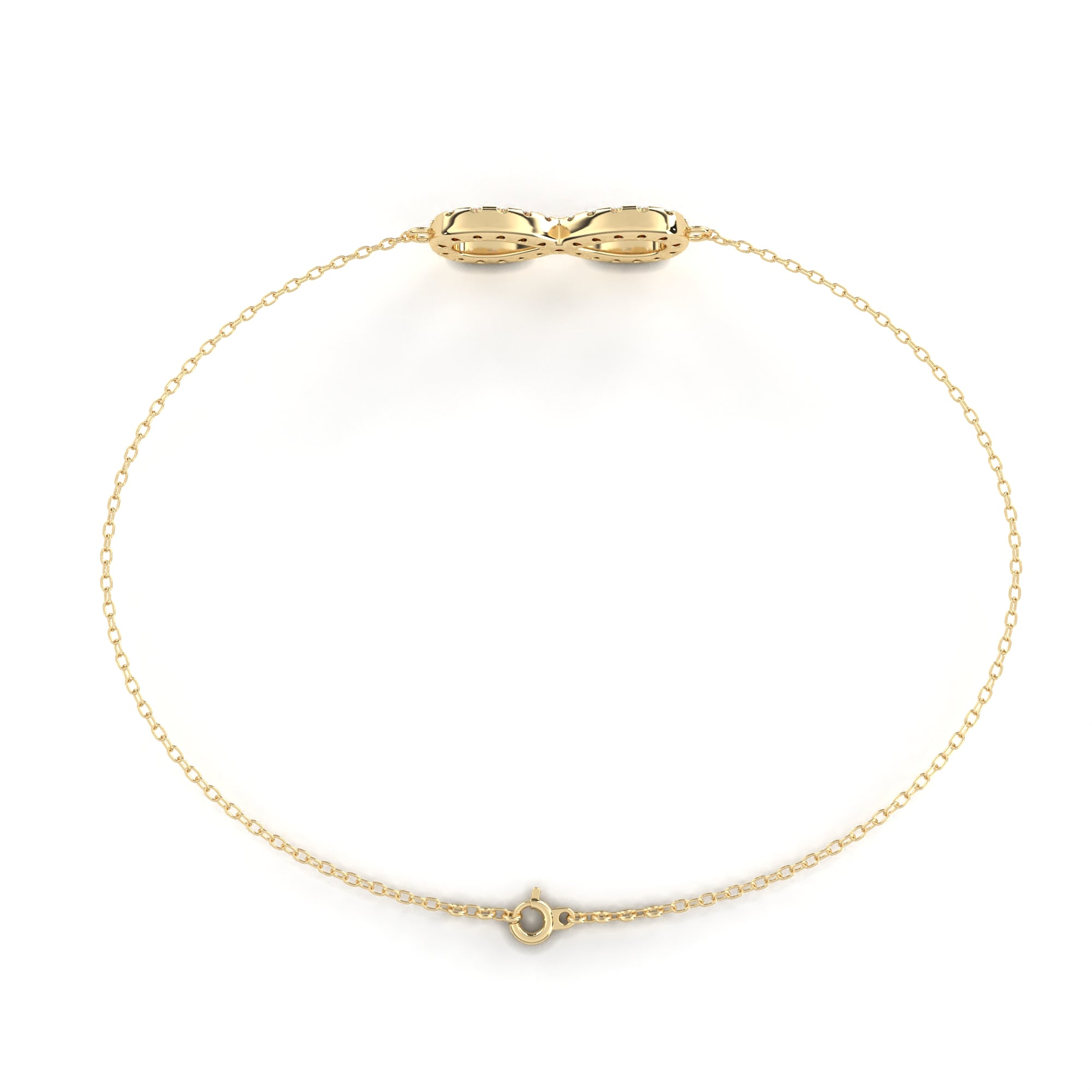 Cherished Moments Round Diamond Friendship Bracelet
