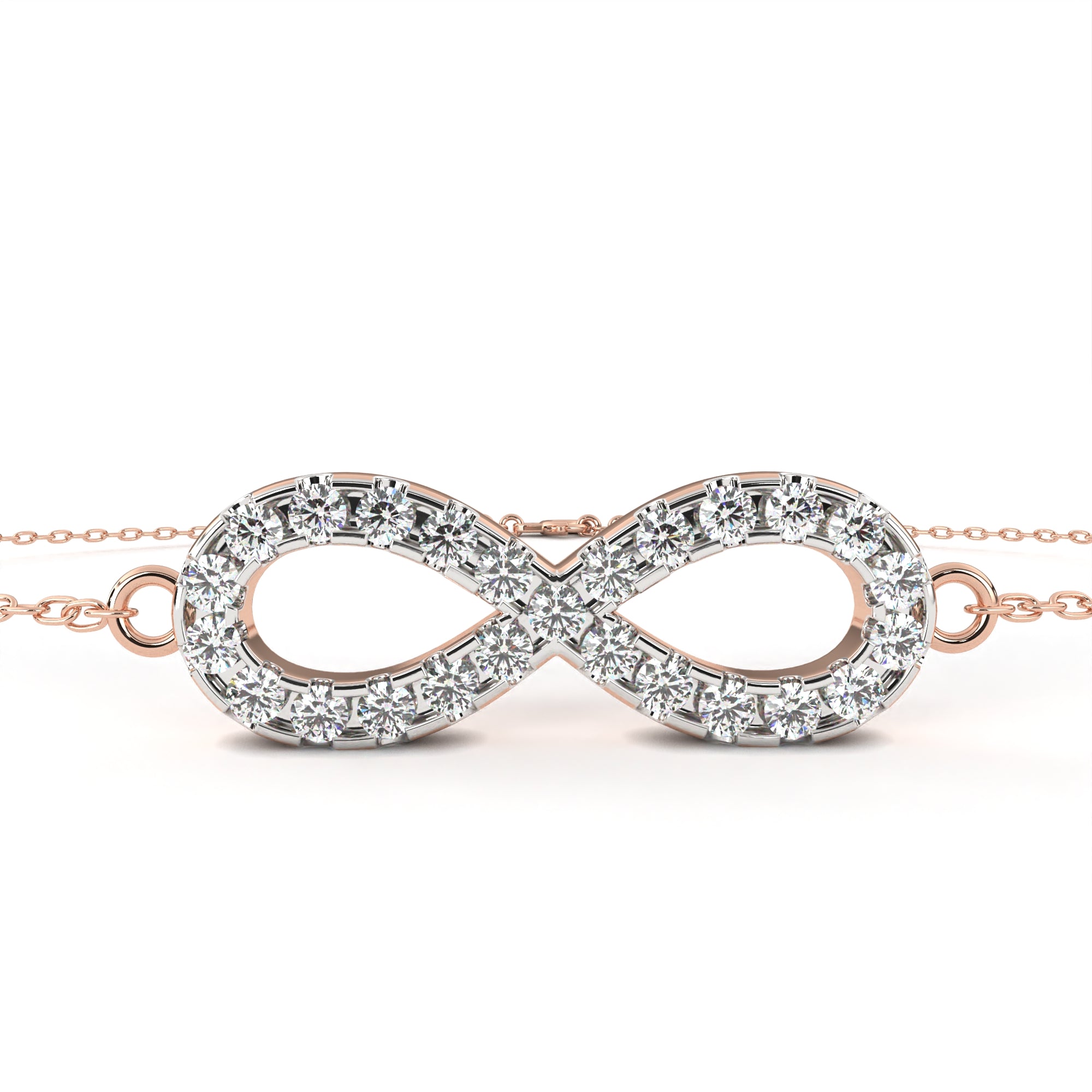 Cherished Moments Round Diamond Friendship Bracelet