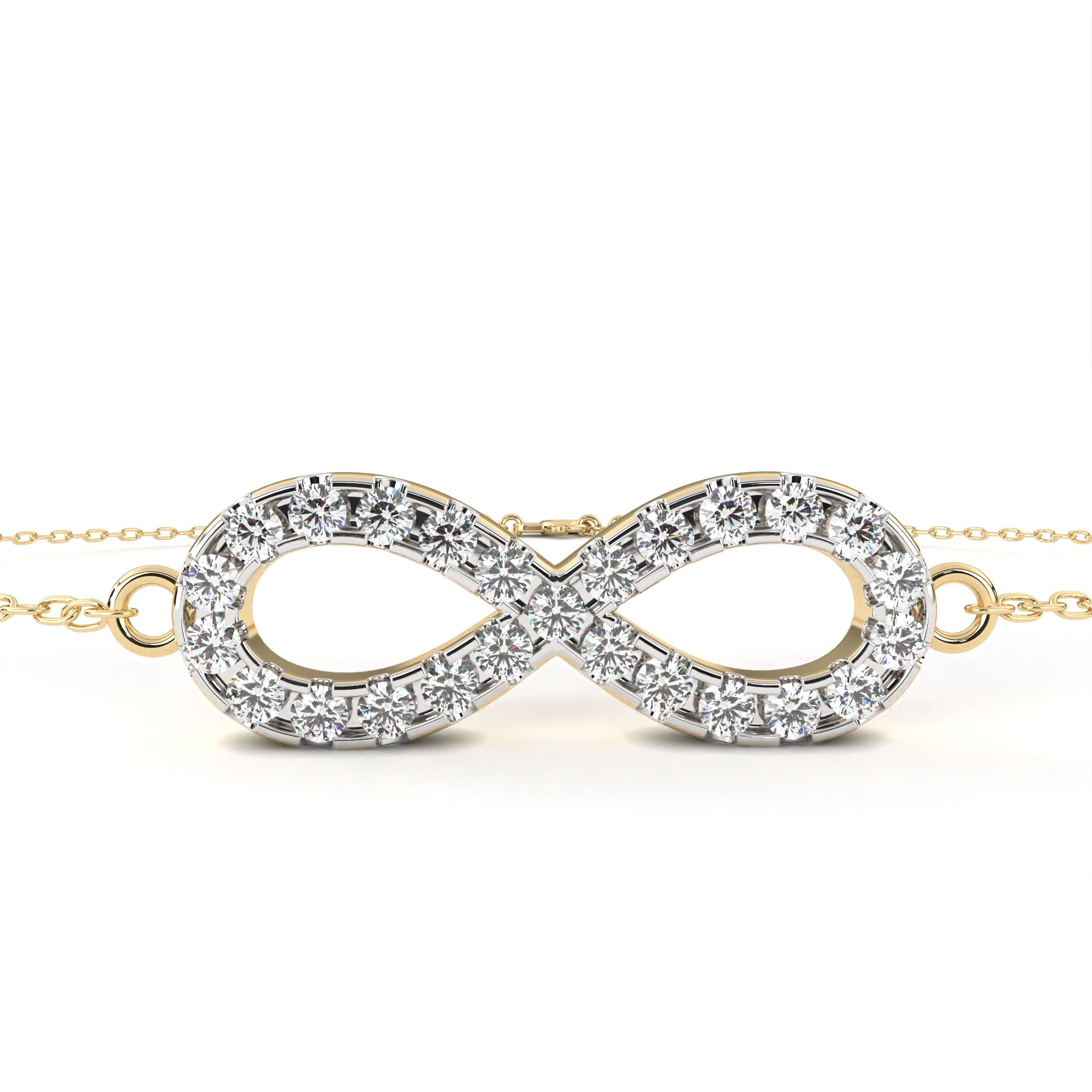 Cherished Moments Round Diamond Friendship Bracelet