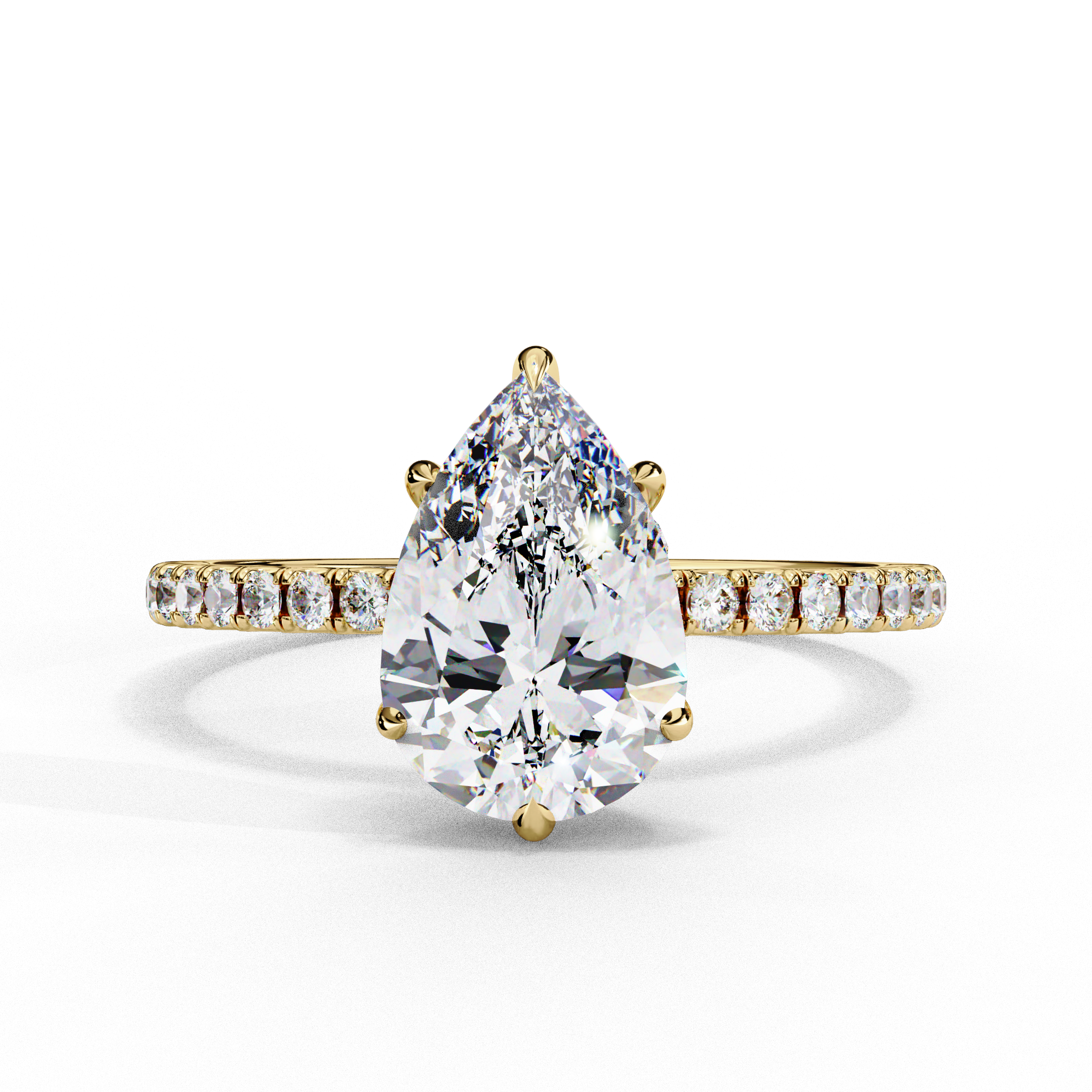 Aurelle Pear Diamond Ring