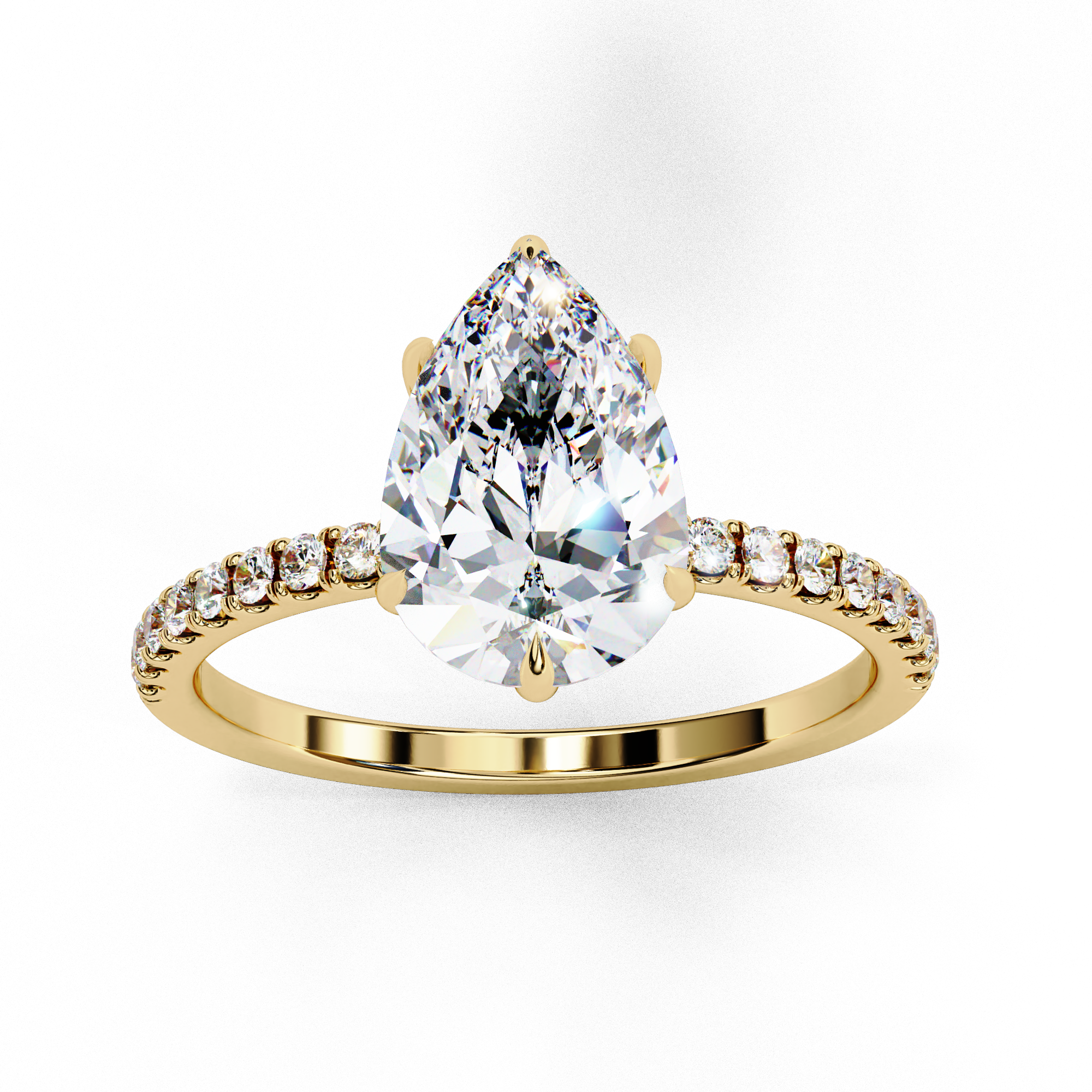 Aurelle Pear Diamond Ring