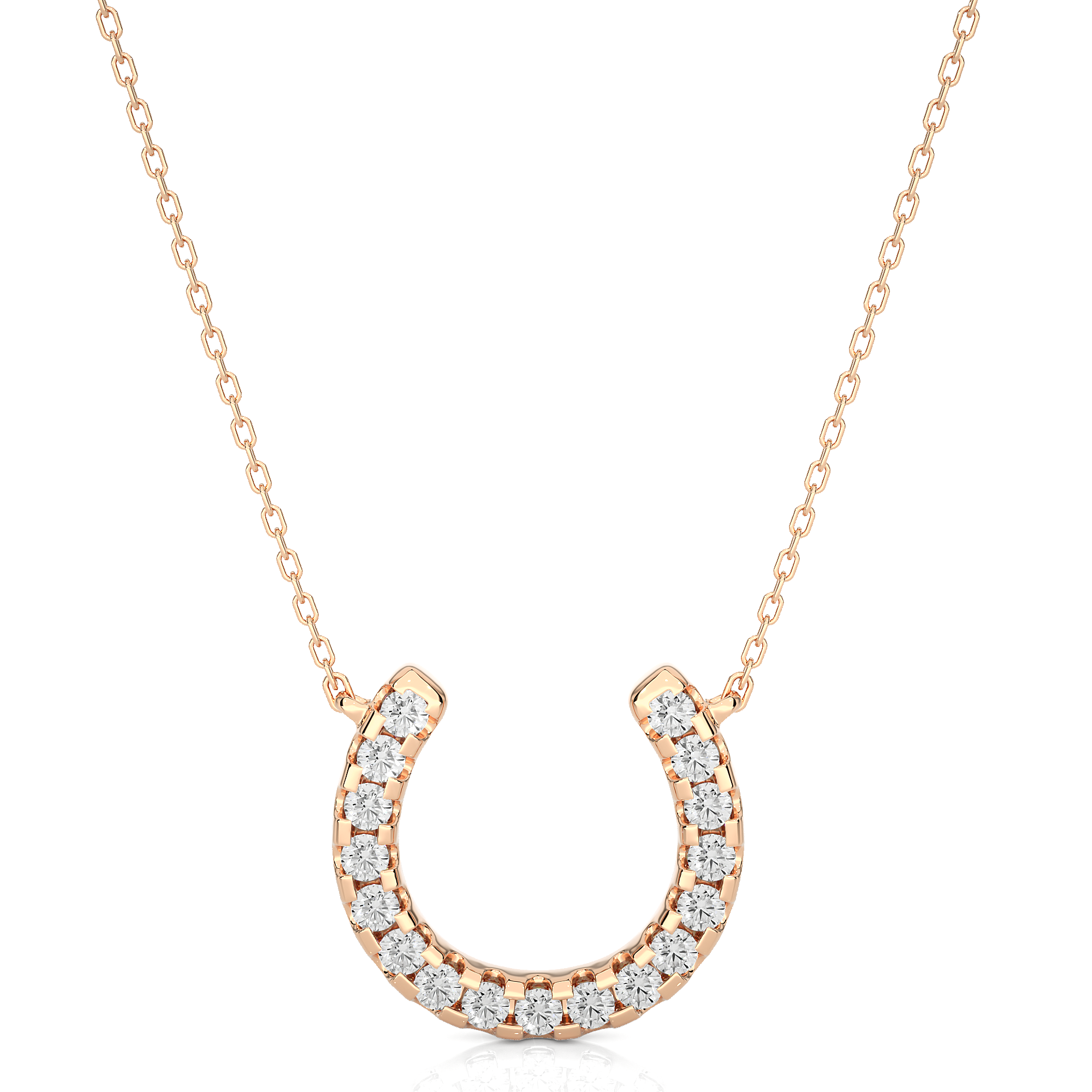 14K White Yellow Rose Gold 0.26 Carat Round Diamond Pendant