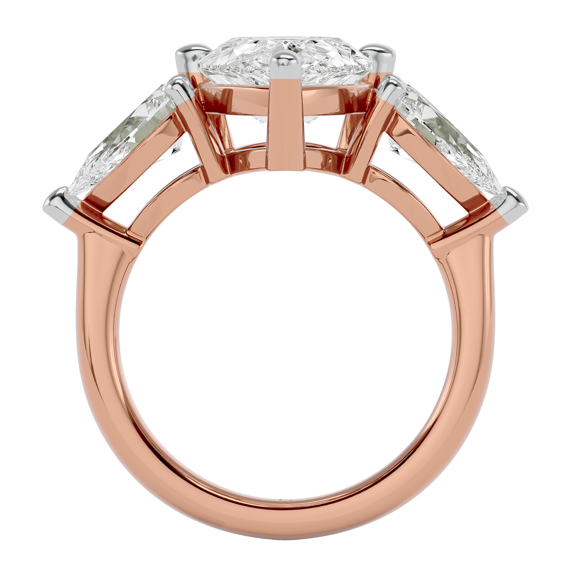 Golden Pear Elegance Ring