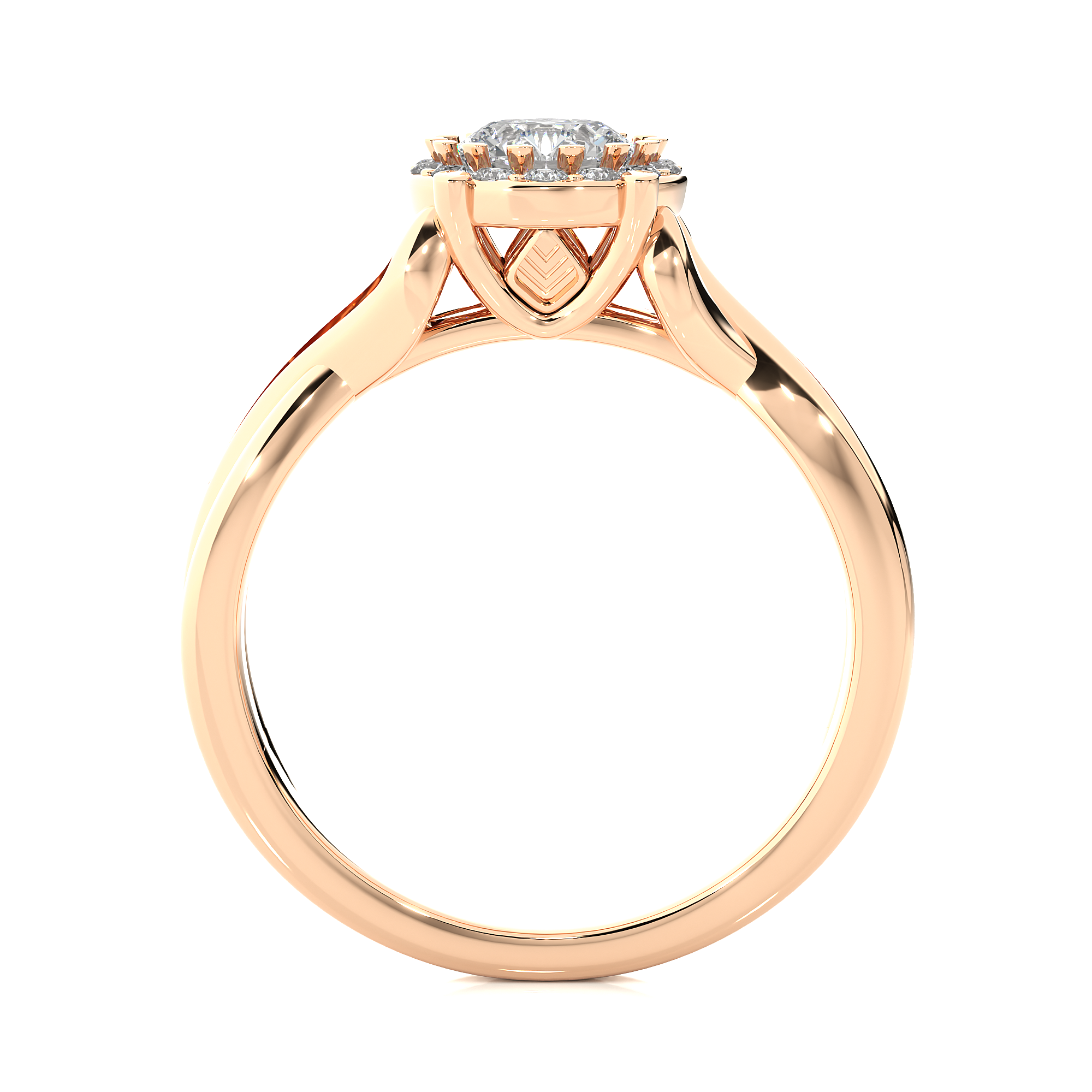 14K White Yellow Rose Gold 0.83 Carats Criss Cross Halo Diamond Ring