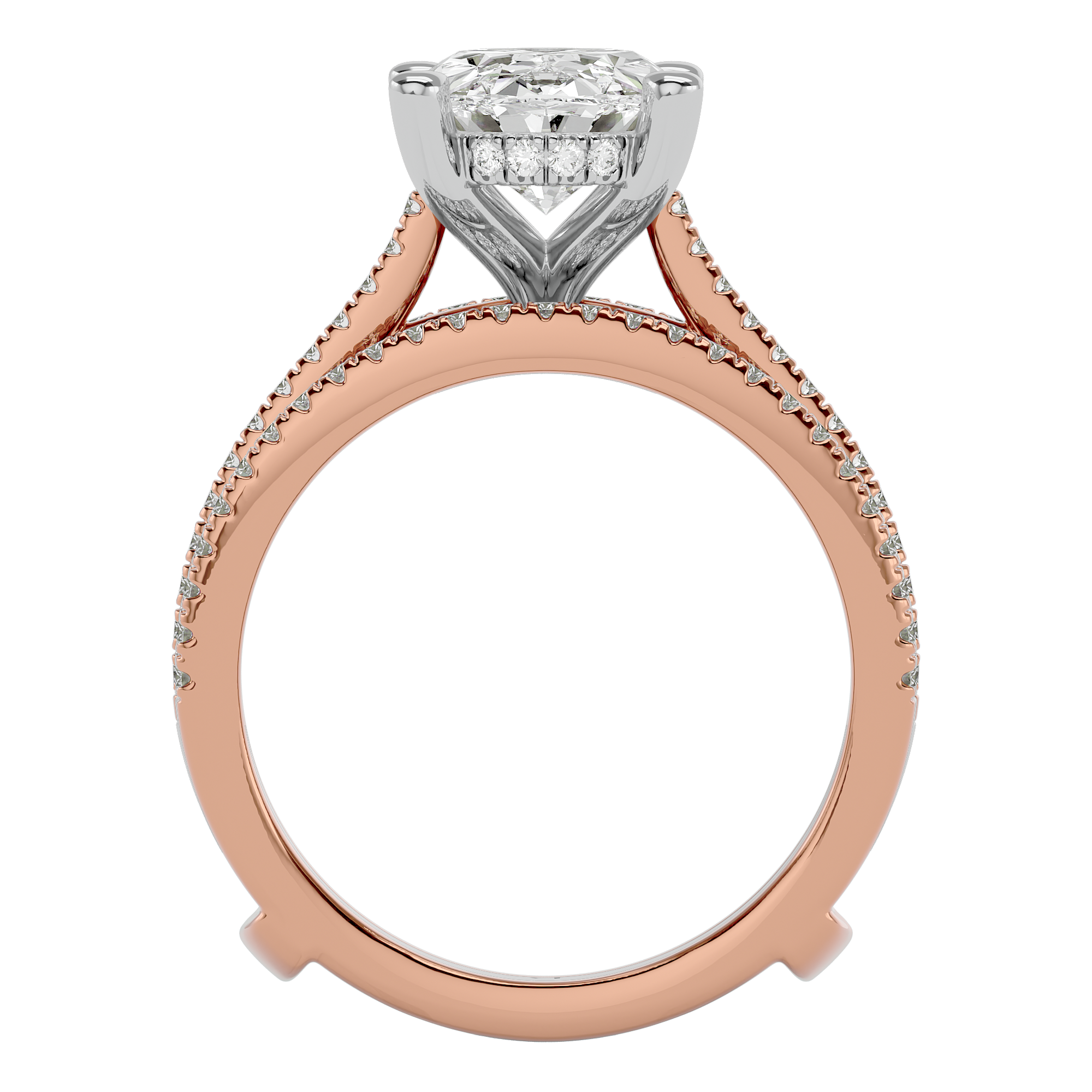 14KT Gold 3.76 Carat Oval Diamond Halo Engagement Ring