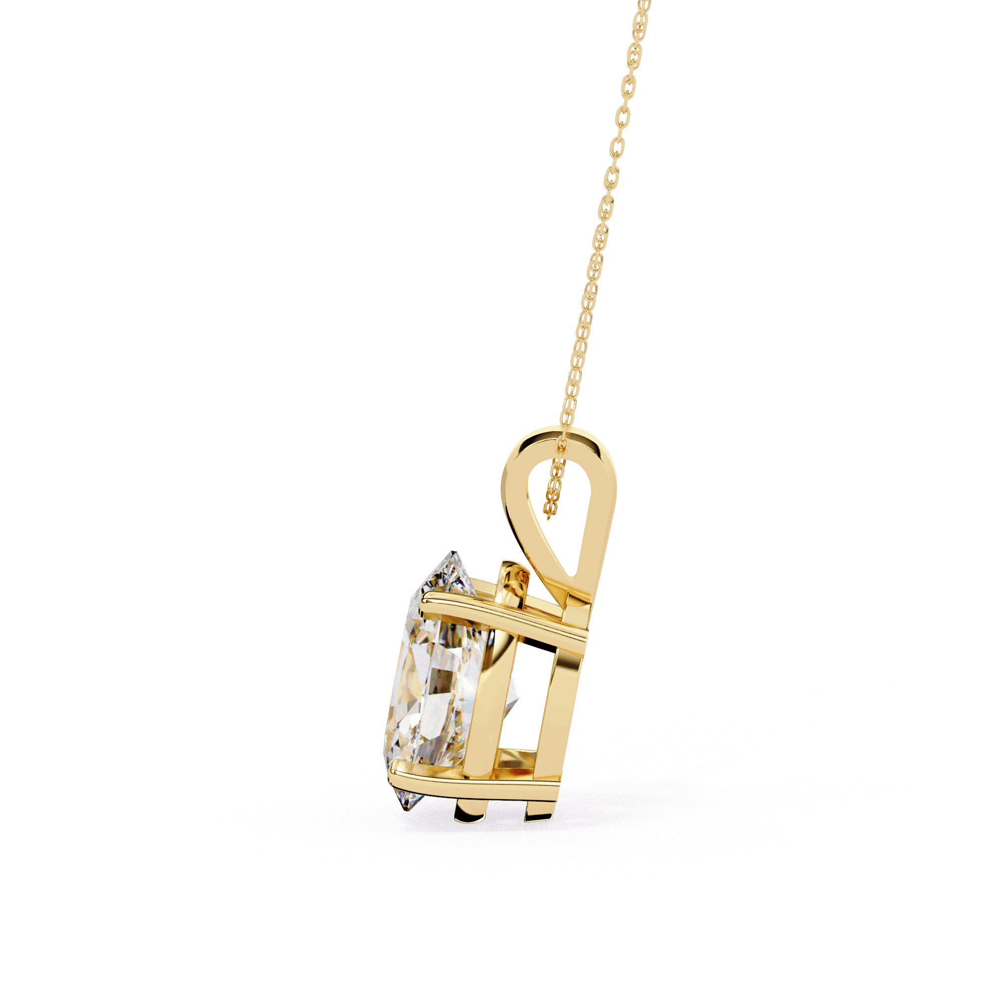 Luxe Oval Diamond Pendant