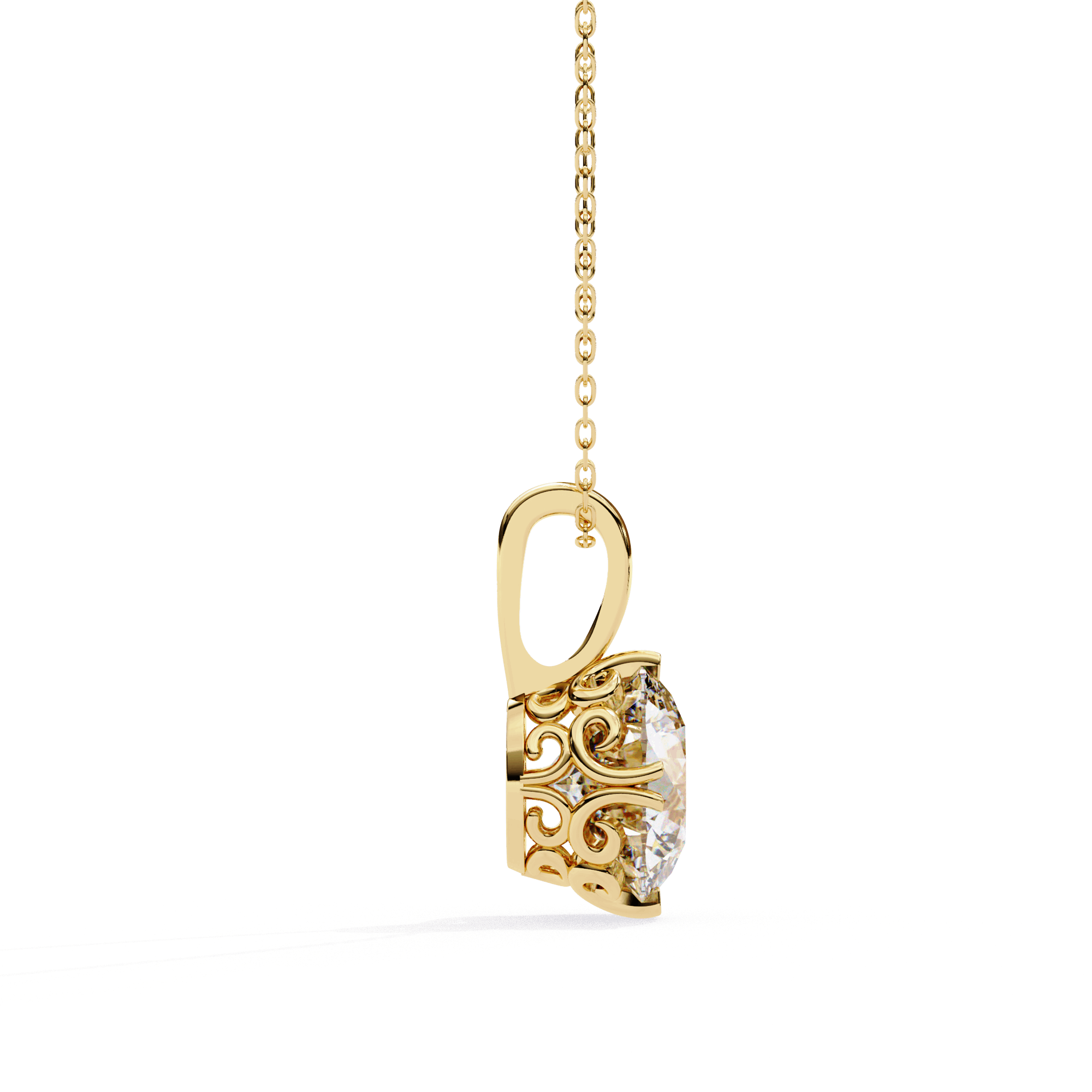 Aurora Solitaire Pendant