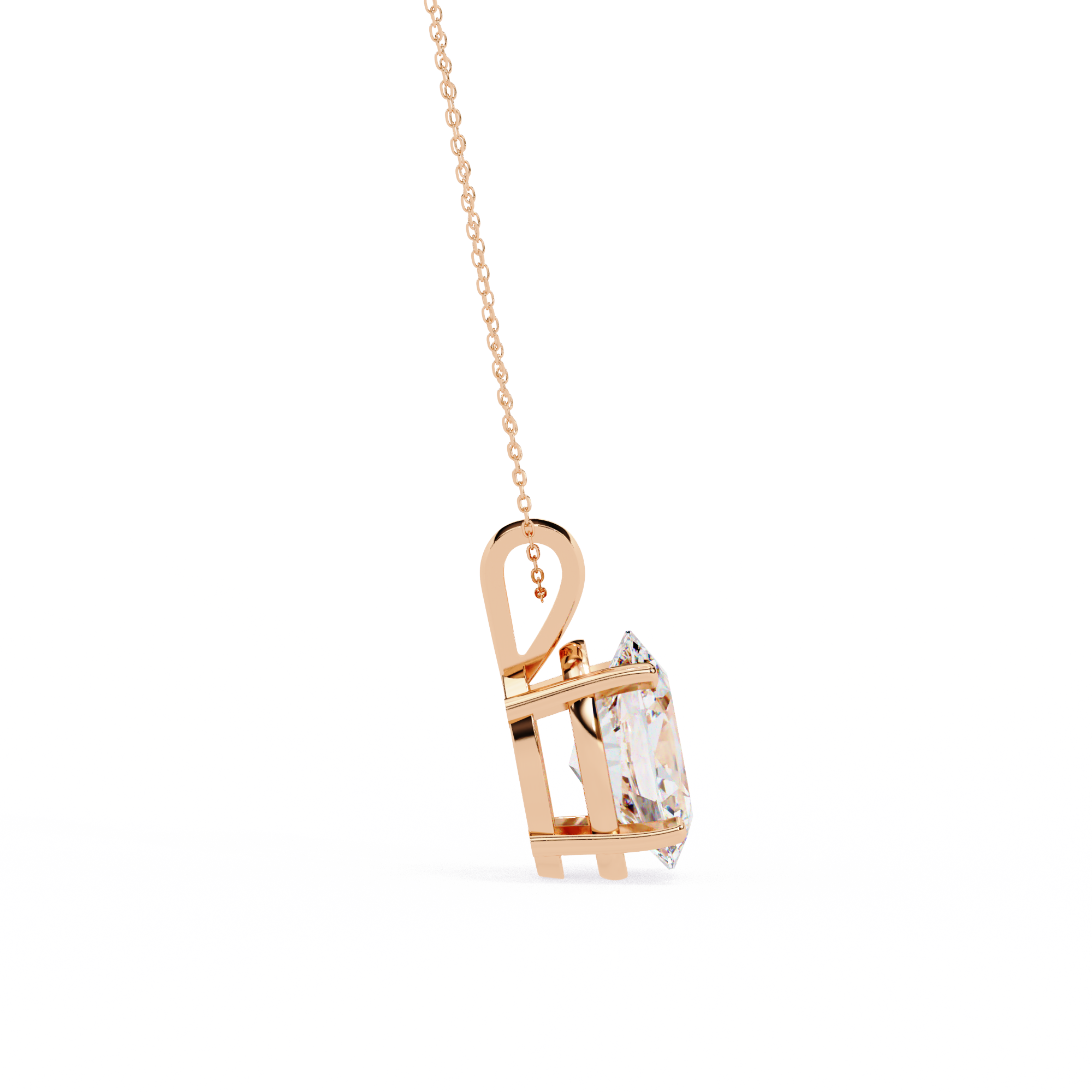 Luxe Oval Diamond Pendant