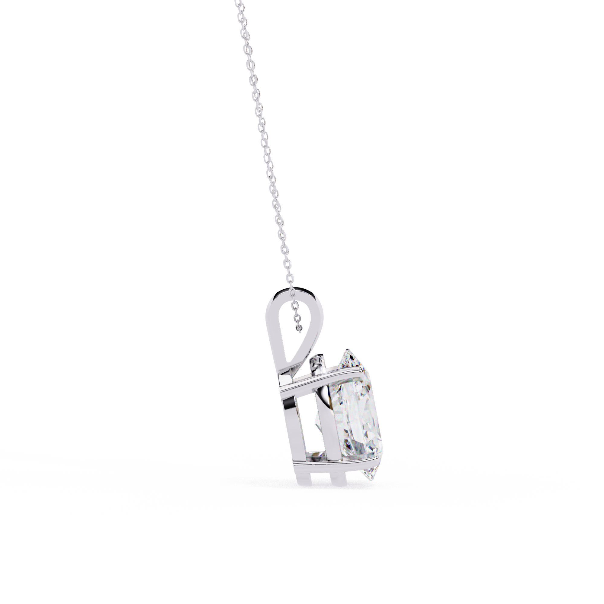 Luxe Oval Diamond Pendant