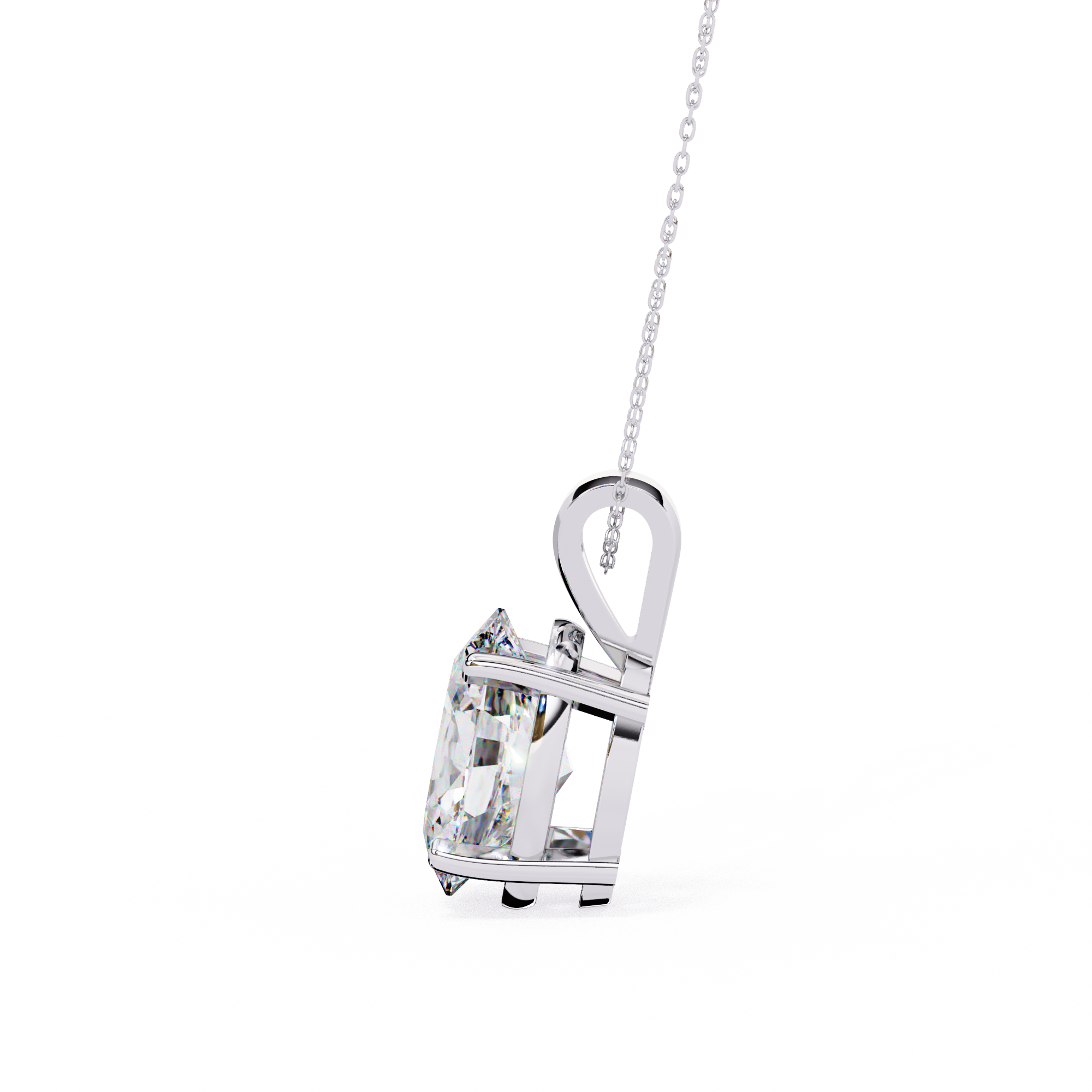 Luxe Oval Diamond Pendant