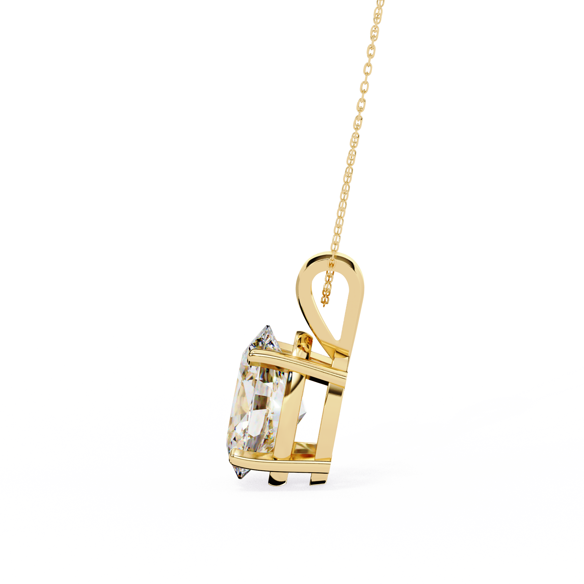 Luxe Oval Diamond Pendant
