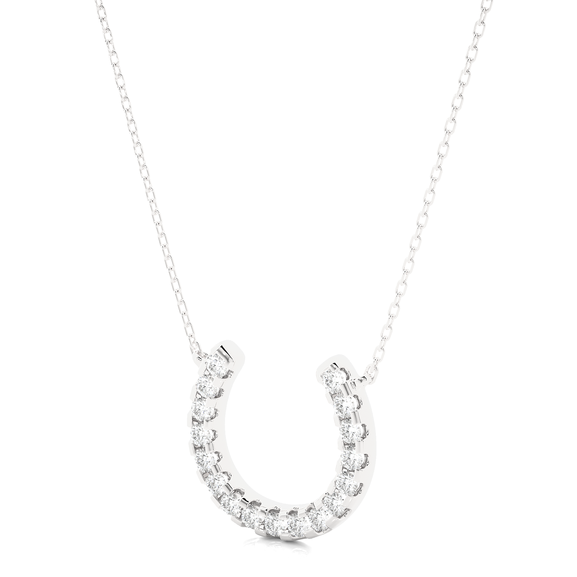 14K White Yellow Rose Gold 0.26 Carat Round Diamond Pendant
