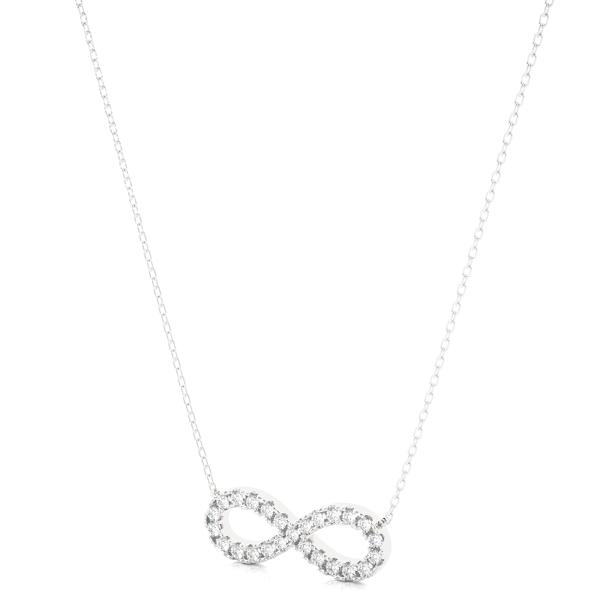 14K White Yellow Rose Gold Heart Diamond Pendant with 18 Round Diamond Accents