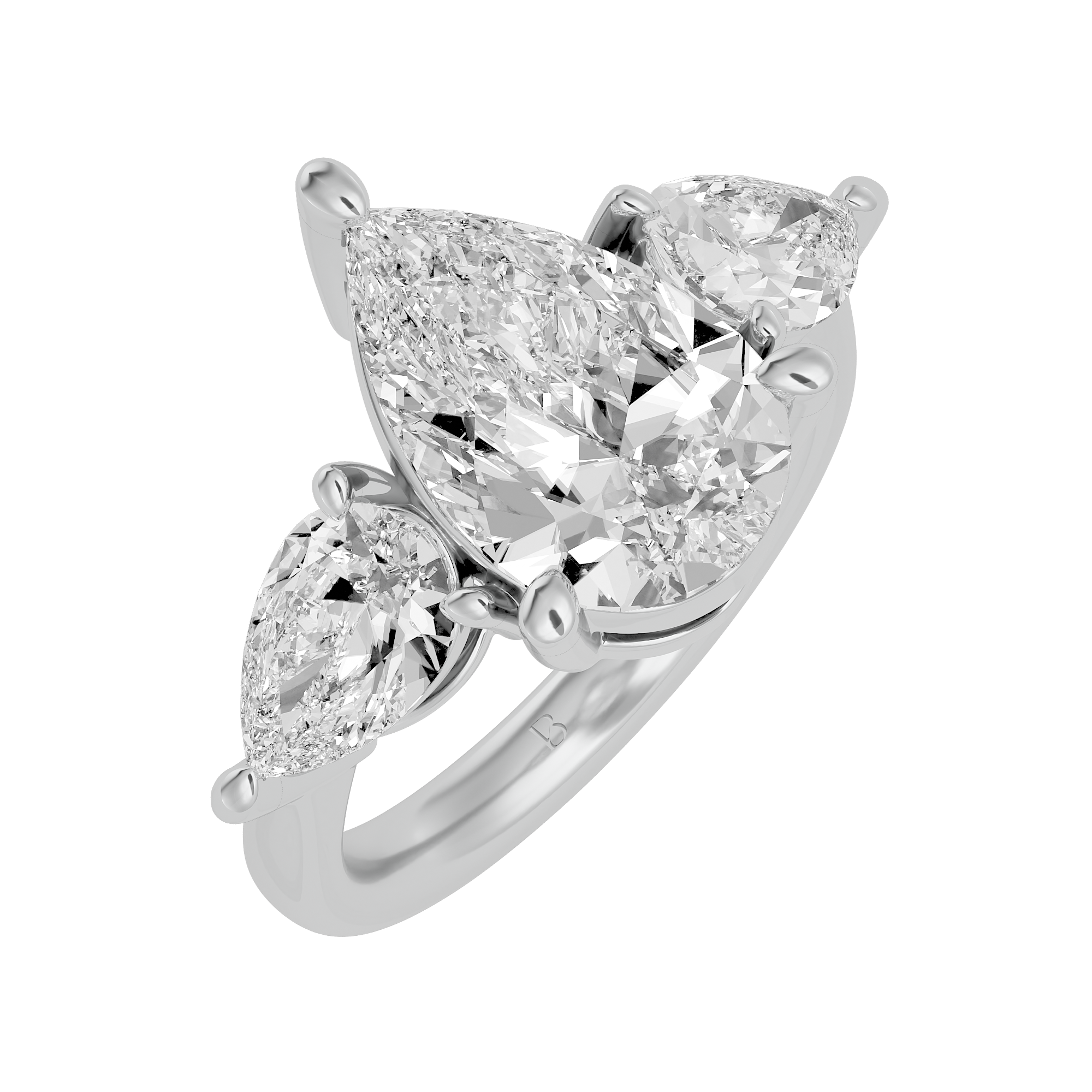 Golden Pear Elegance Ring