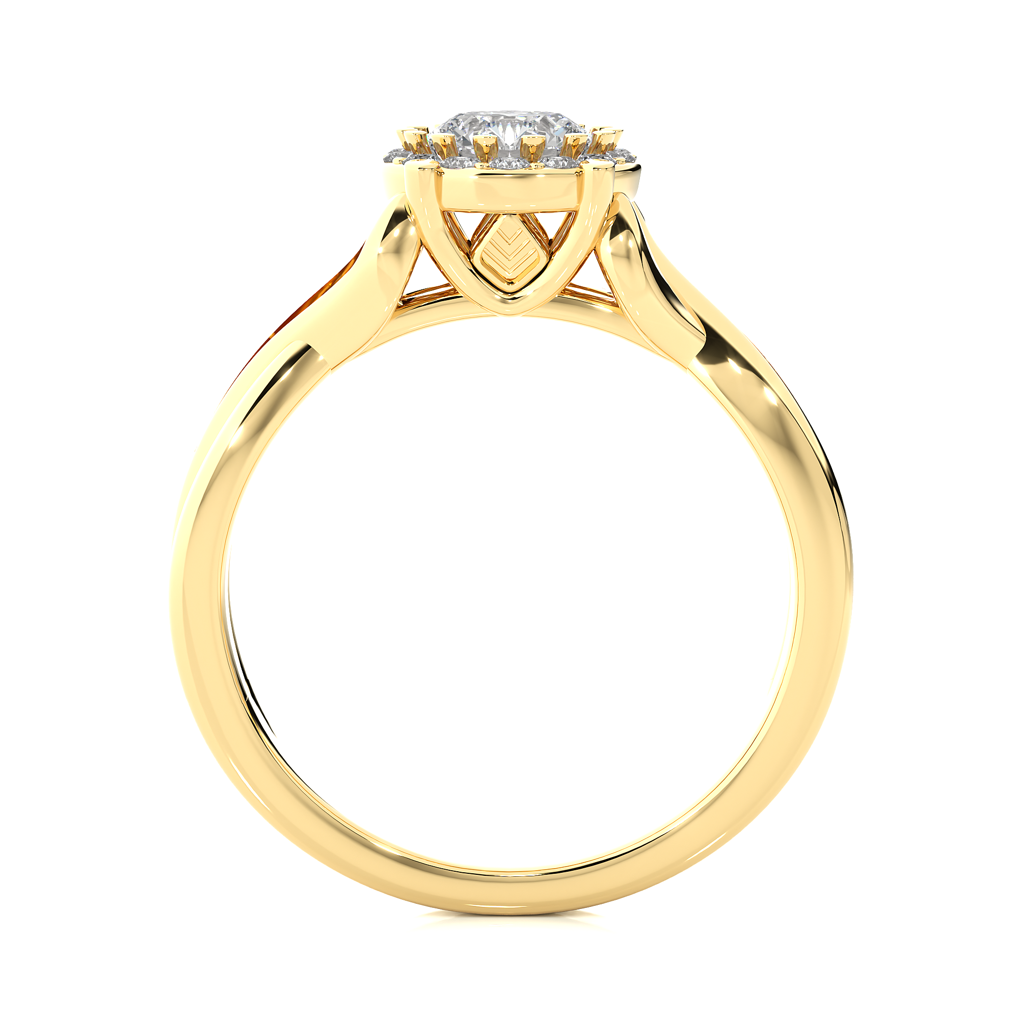 14K White Yellow Rose Gold 0.83 Carats Criss Cross Halo Diamond Ring